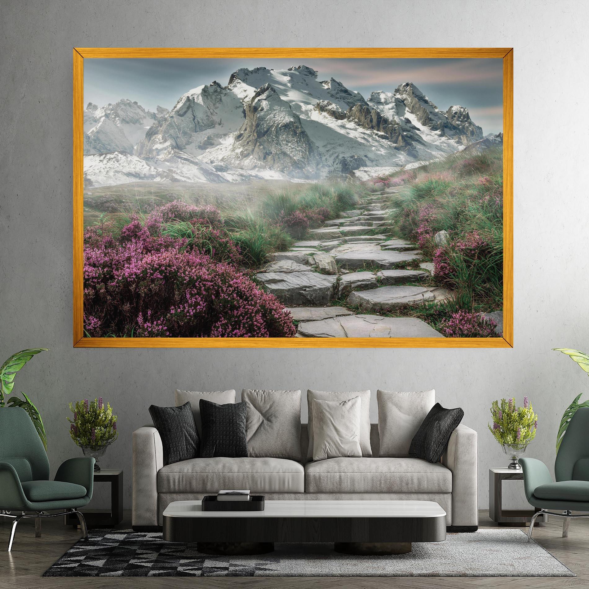 Vászonkép Mountain Spring View mockup 7