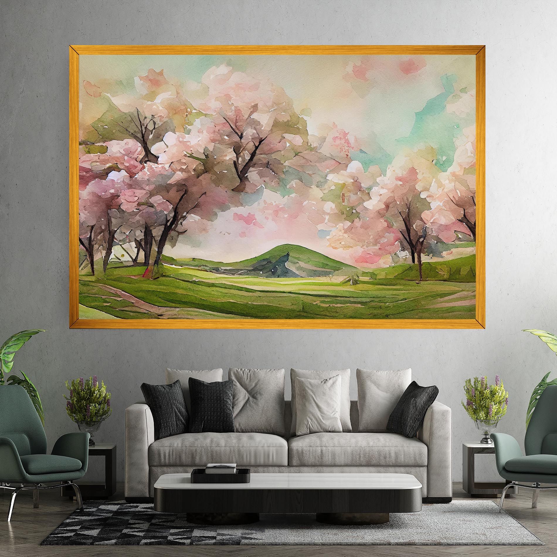 Spring Pink Trees mockup 7