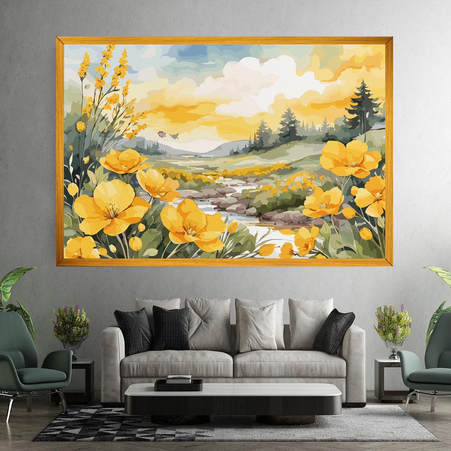 Yellow Spring Flower mockup 7