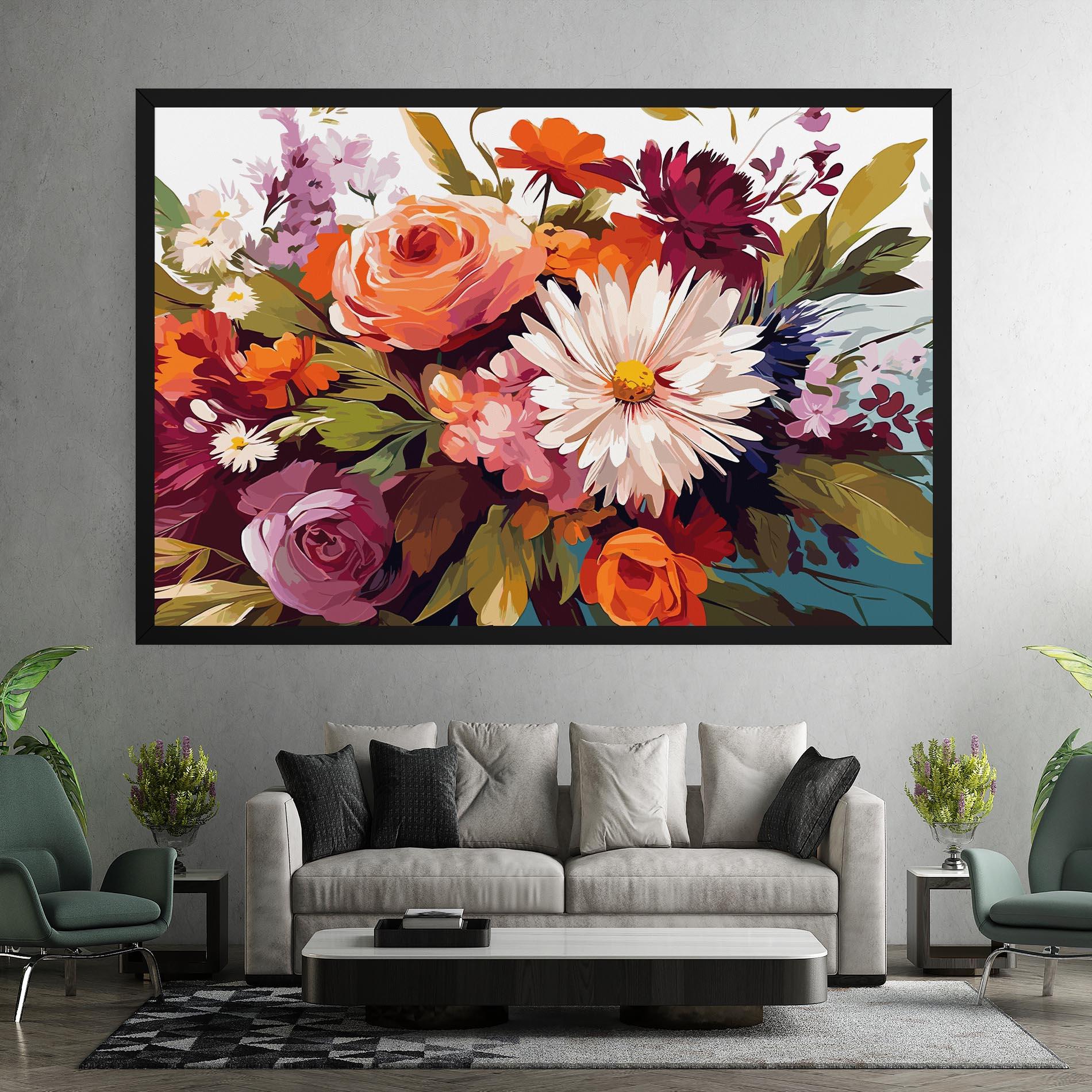 Vászonkép Cream Orange Spring mockup 7