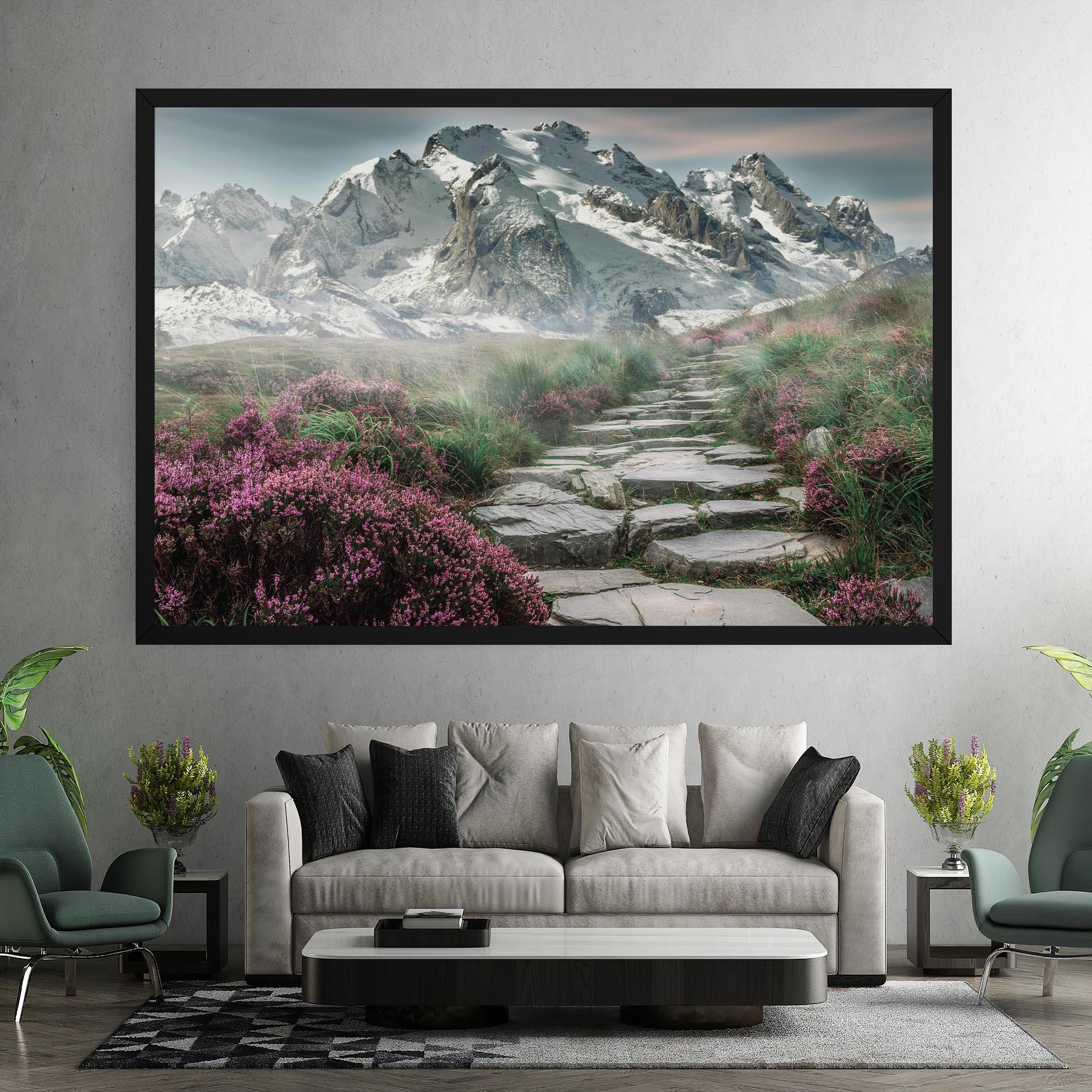 Vászonkép Mountain Spring View mockup 7