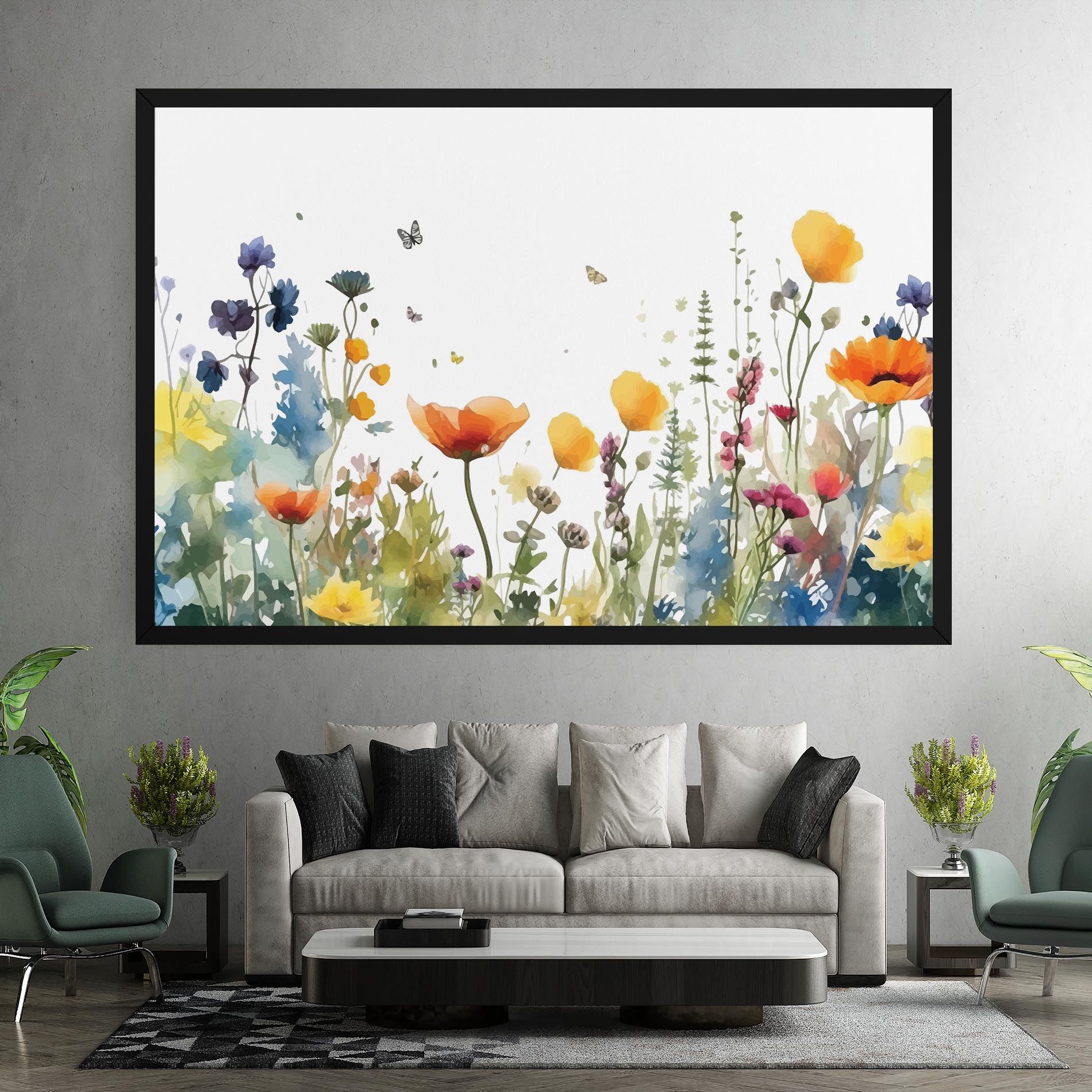 Watercolor Spring Flowers mockup 7