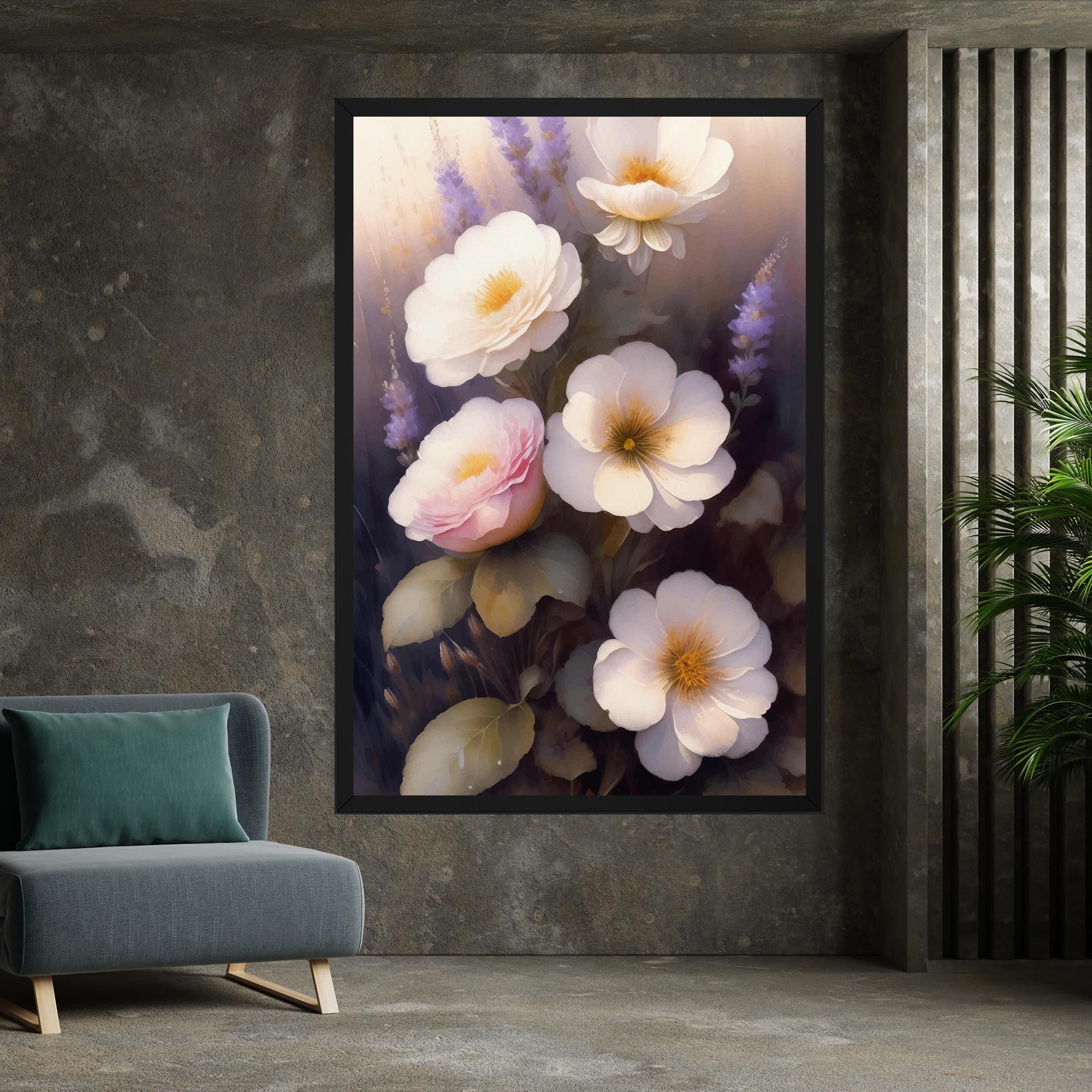 Vászonkép Cream Flower Spring mockup 7