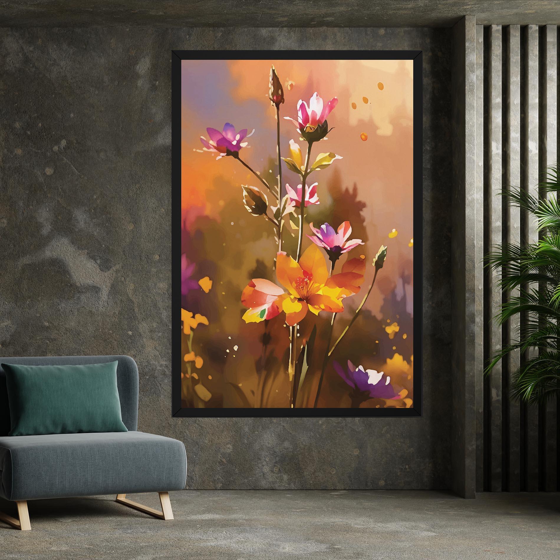 Vászonkép Orange Pink Spring mockup 7