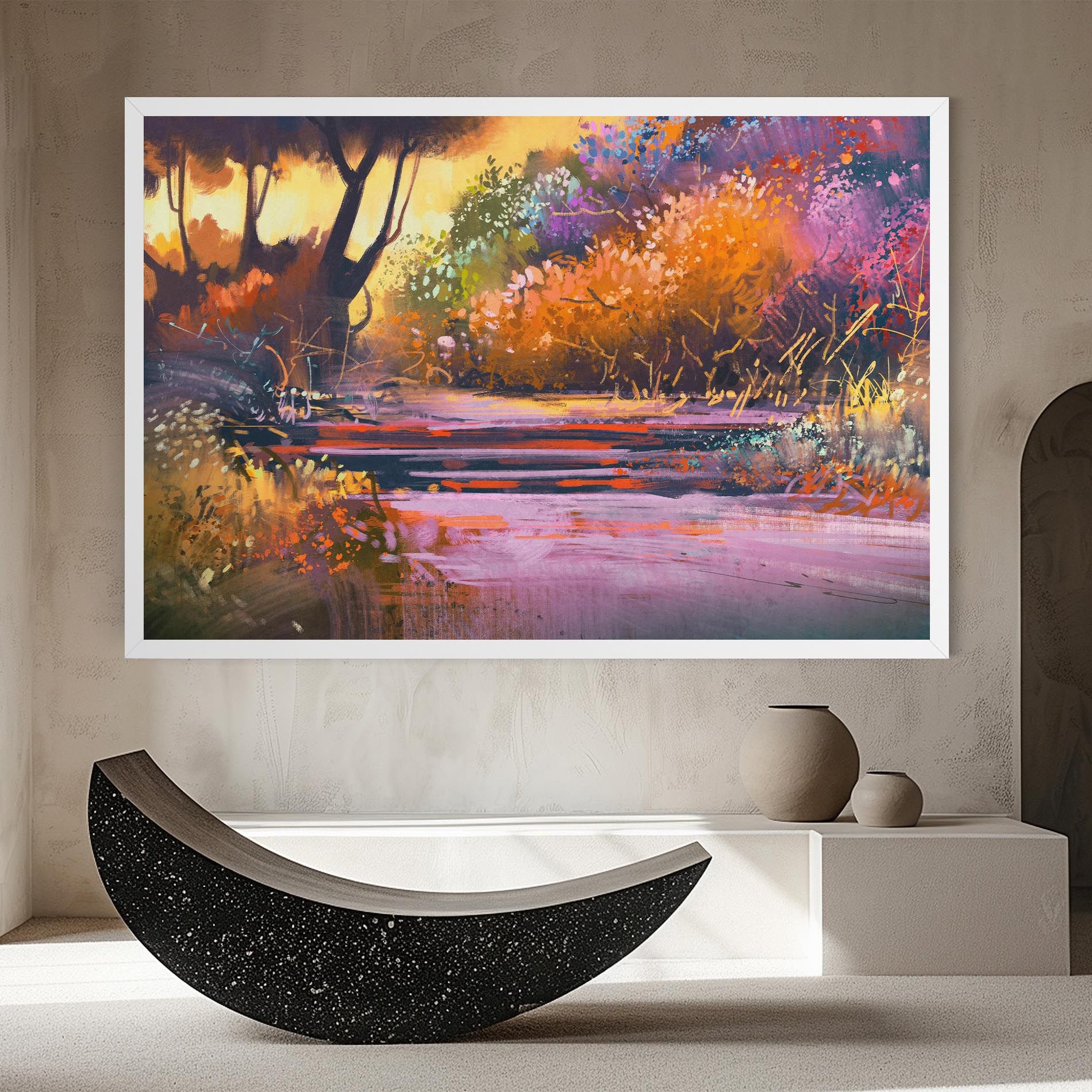 Landscape Colorful Trees mockup 8