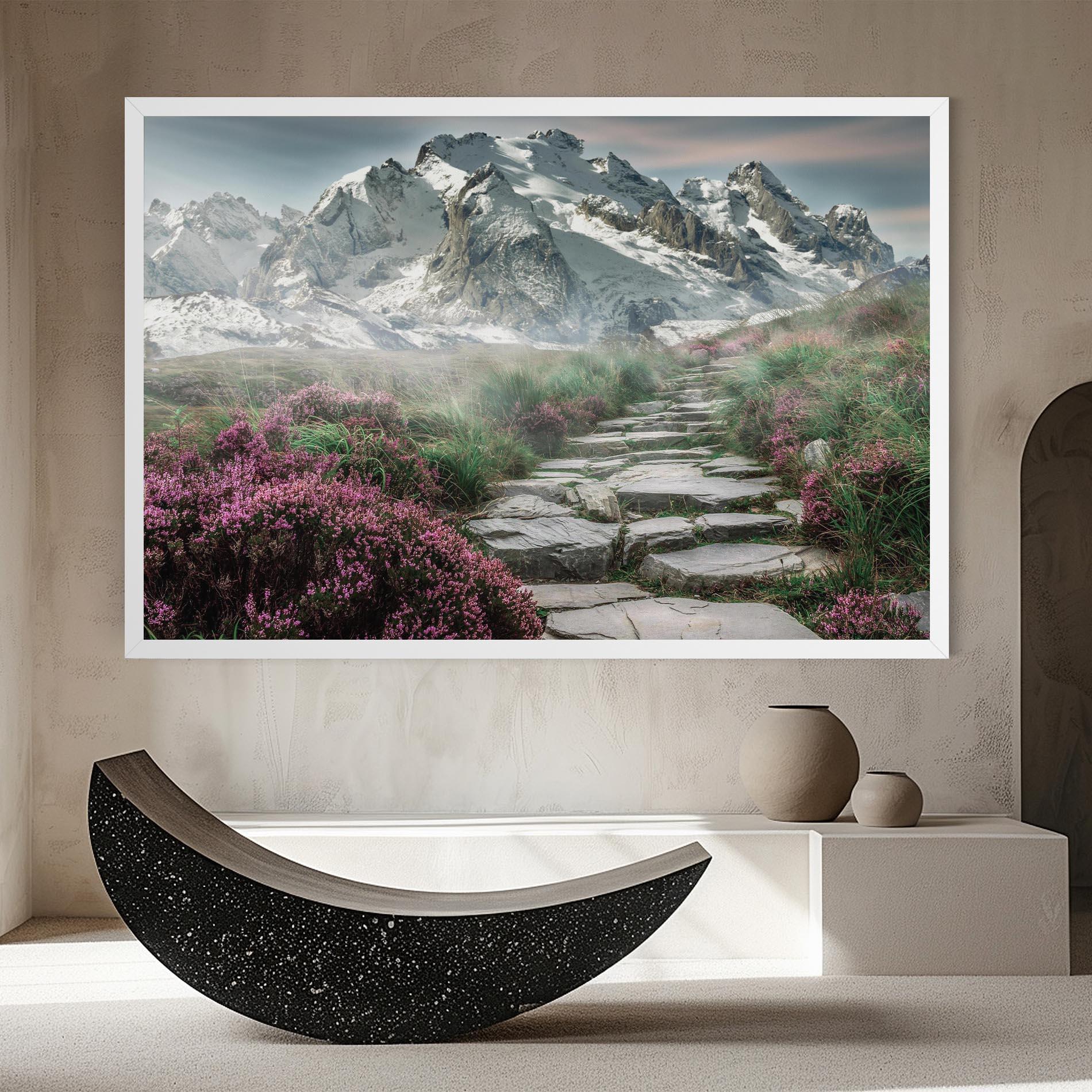 Vászonkép Mountain Spring View mockup 8