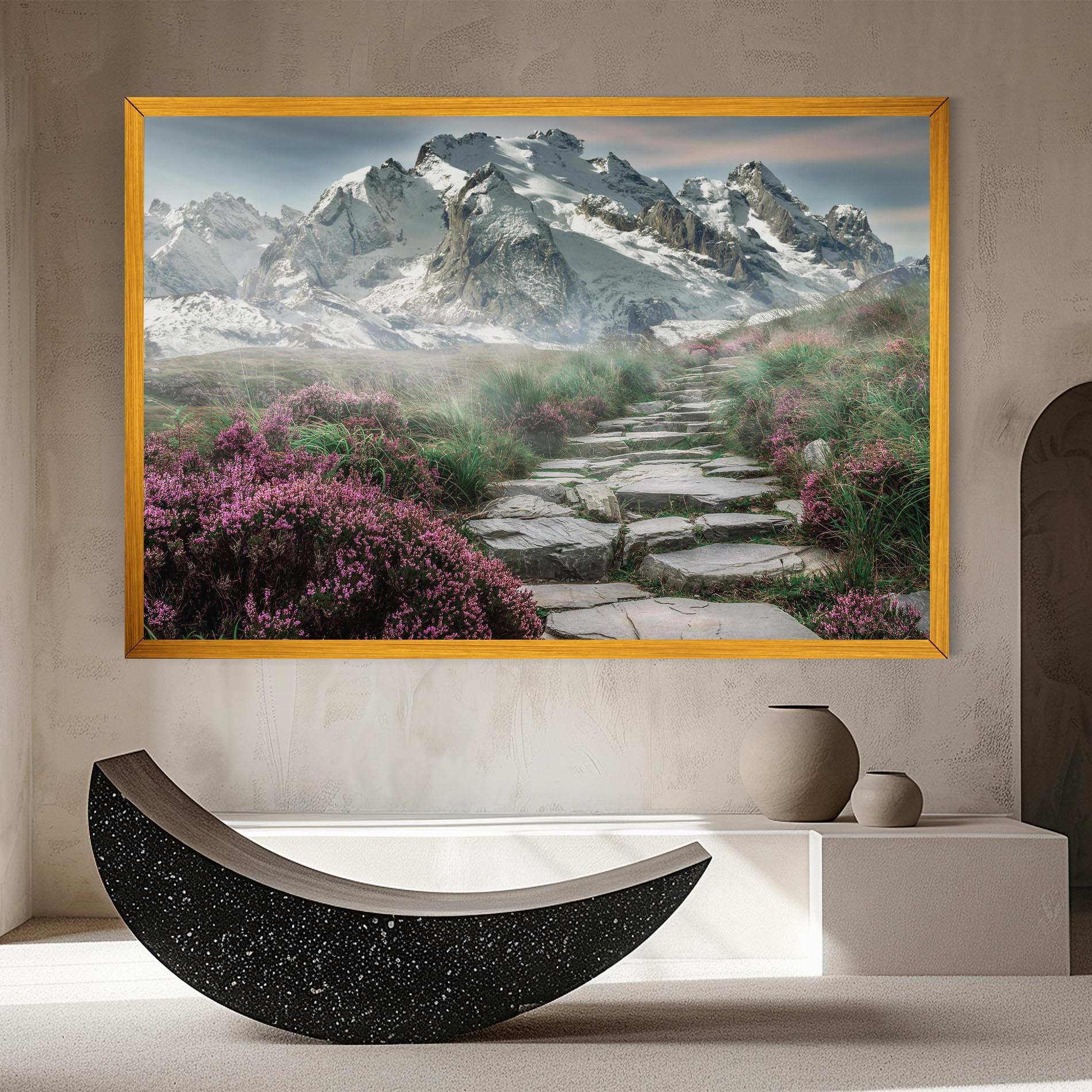 Vászonkép Mountain Spring View mockup 8