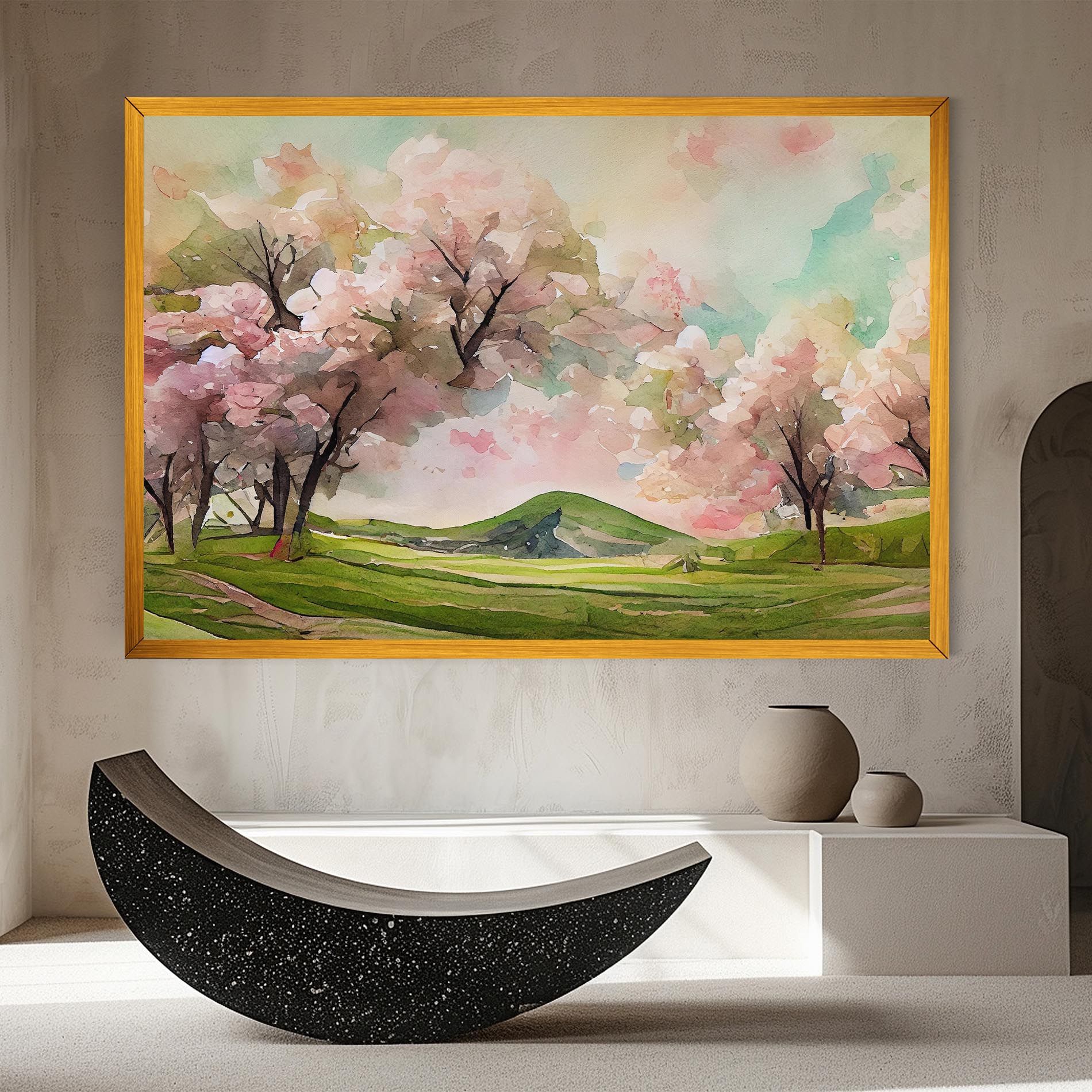 Spring Pink Trees mockup 8