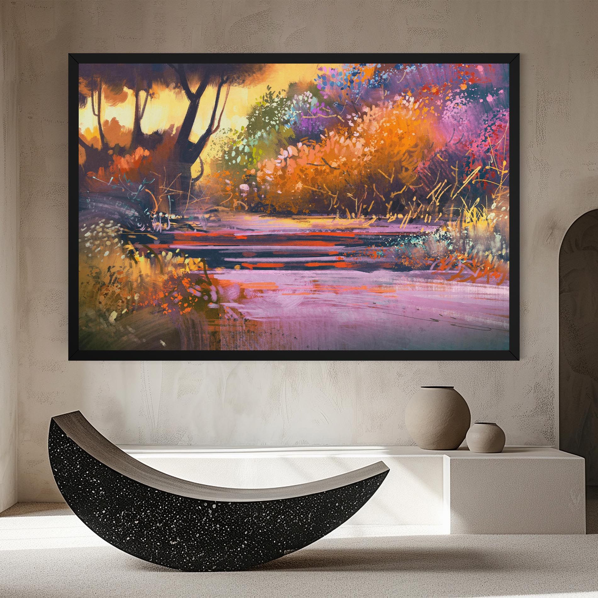 Landscape Colorful Trees mockup 8