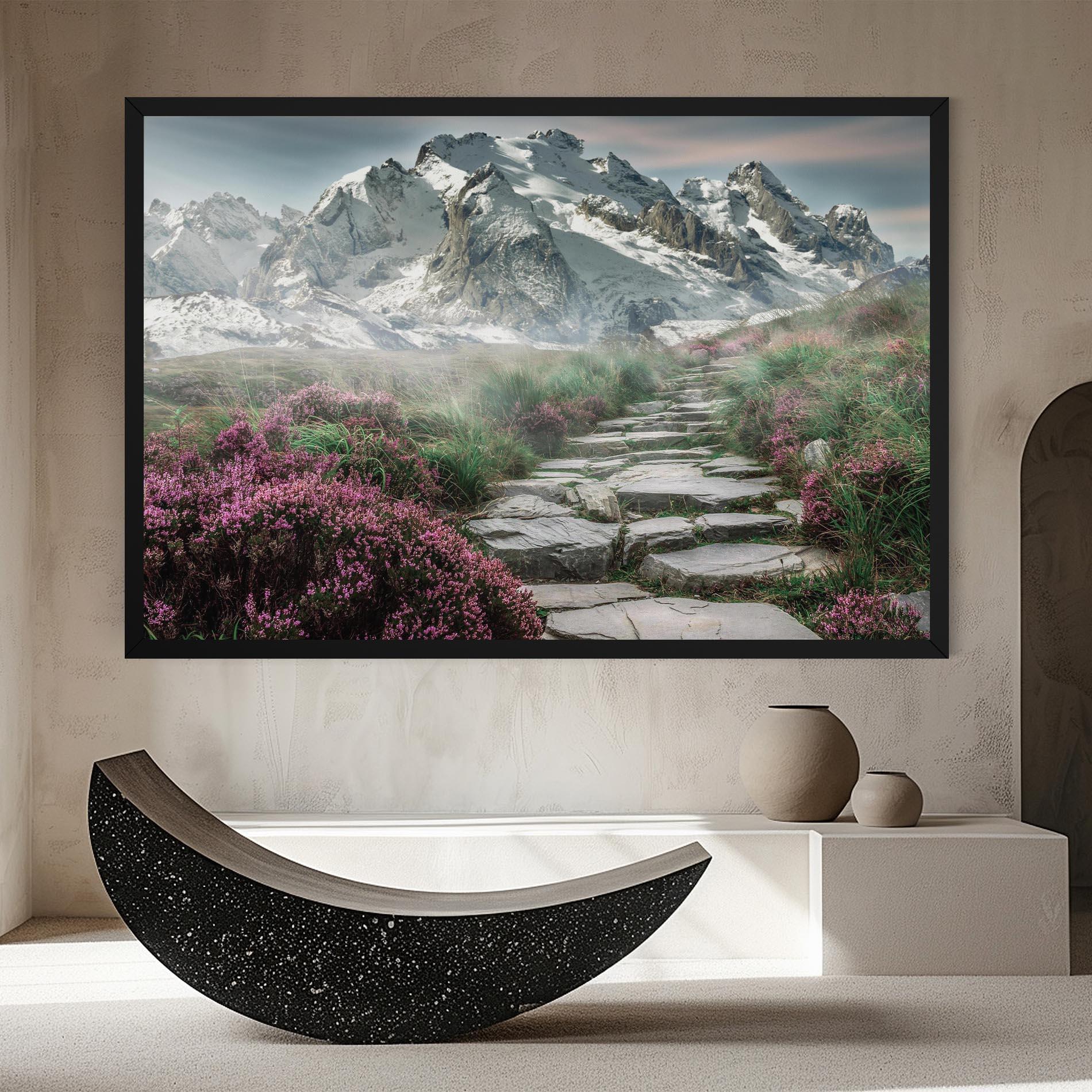 Vászonkép Mountain Spring View mockup 8