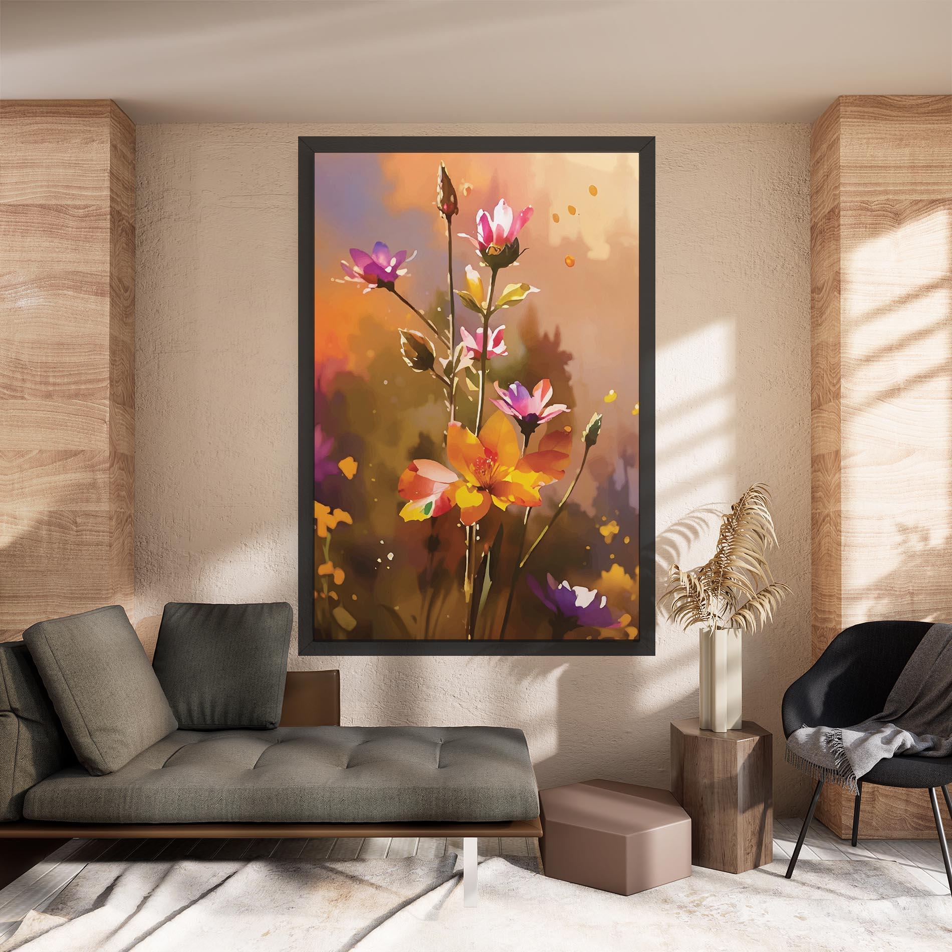 Vászonkép Orange Pink Spring mockup 8