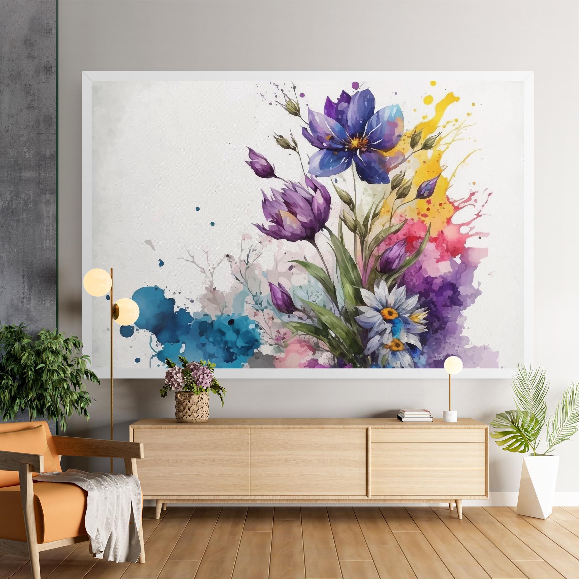 Vászonkép Art Flowers Spring mockup 9