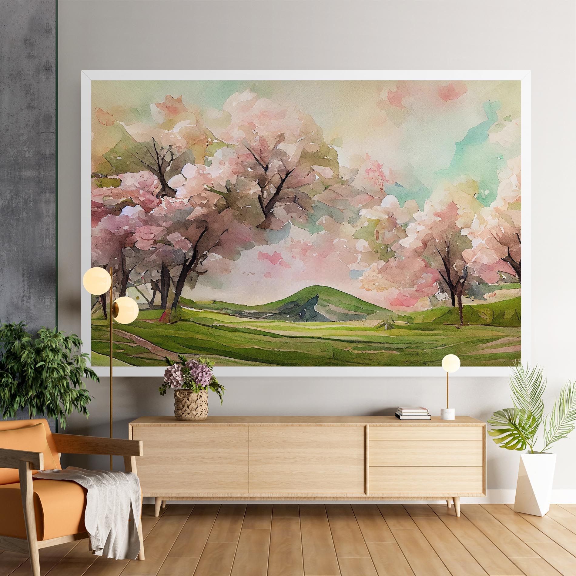 Spring Pink Trees mockup 9