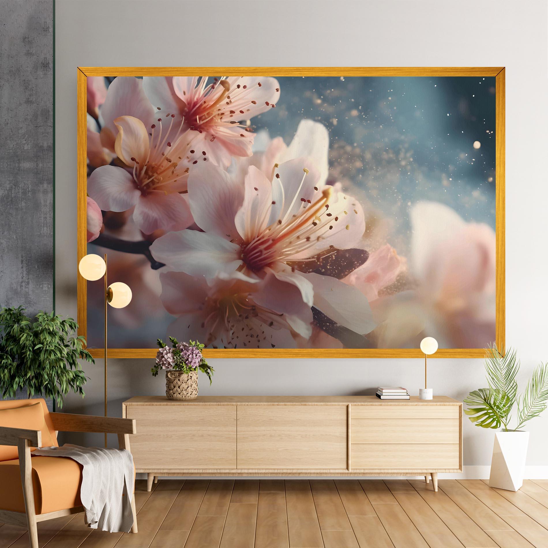 Vászonkép Flower Spring Art mockup 9