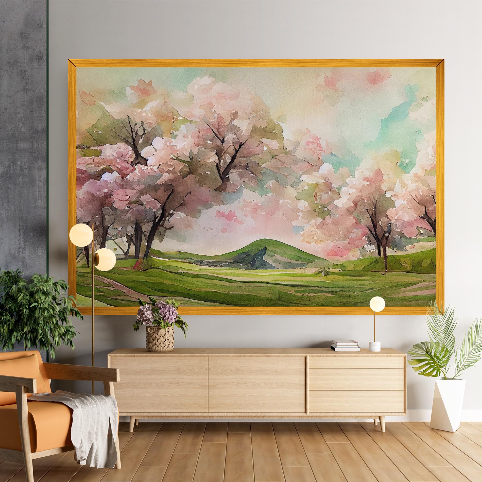 Spring Pink Trees mockup 9