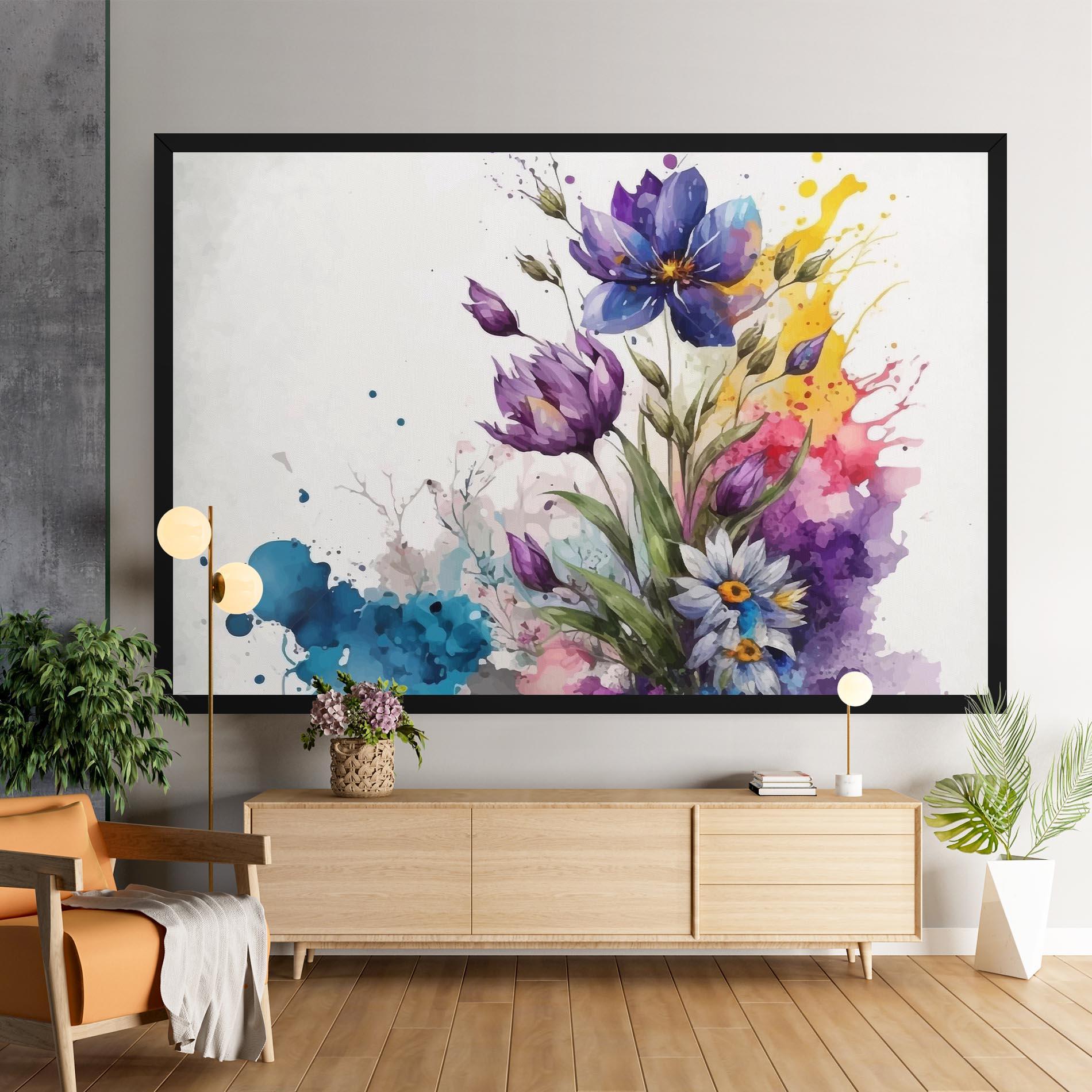 Vászonkép Art Flowers Spring mockup 9