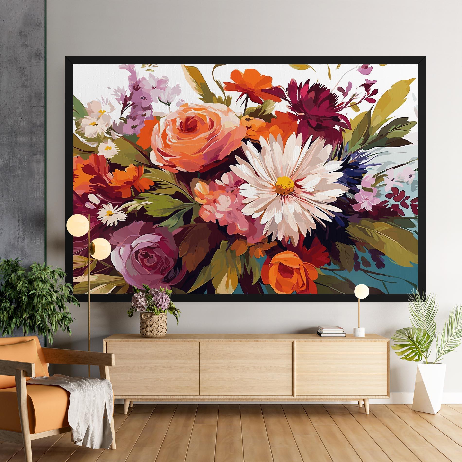 Vászonkép Cream Orange Spring mockup 9