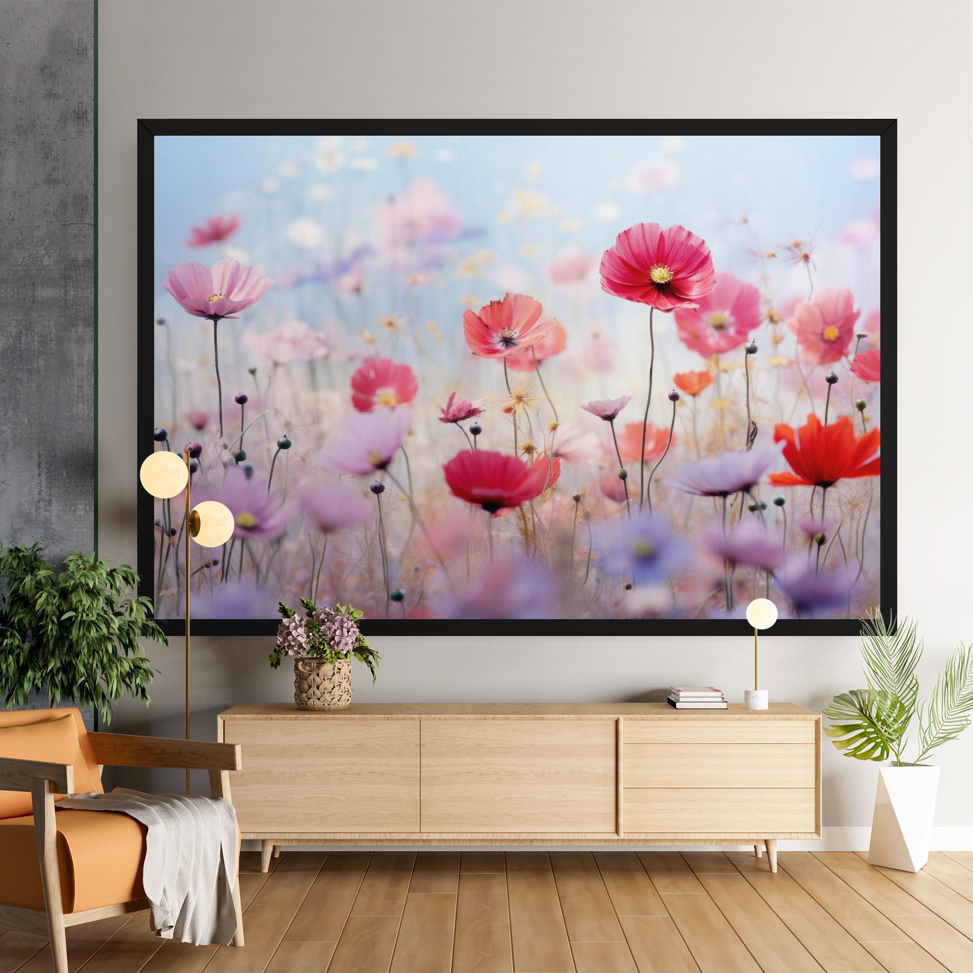 Vászonkép Dreamy Sprig Pink Flower mockup 9