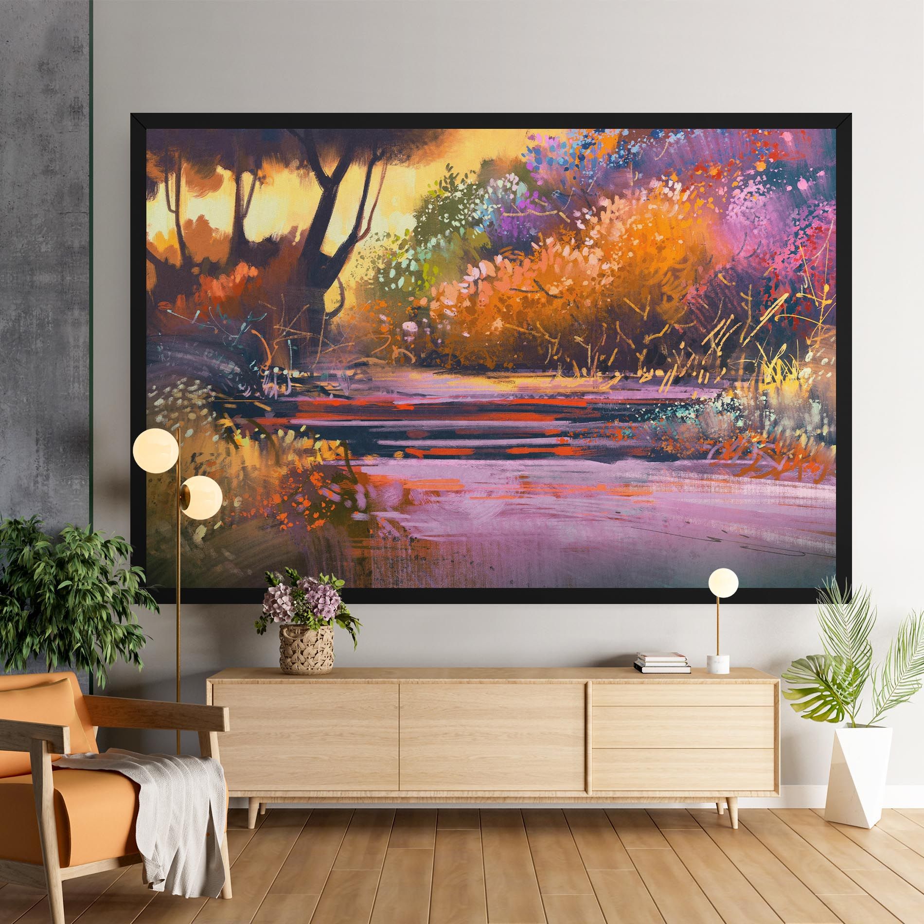 Landscape Colorful Trees mockup 9