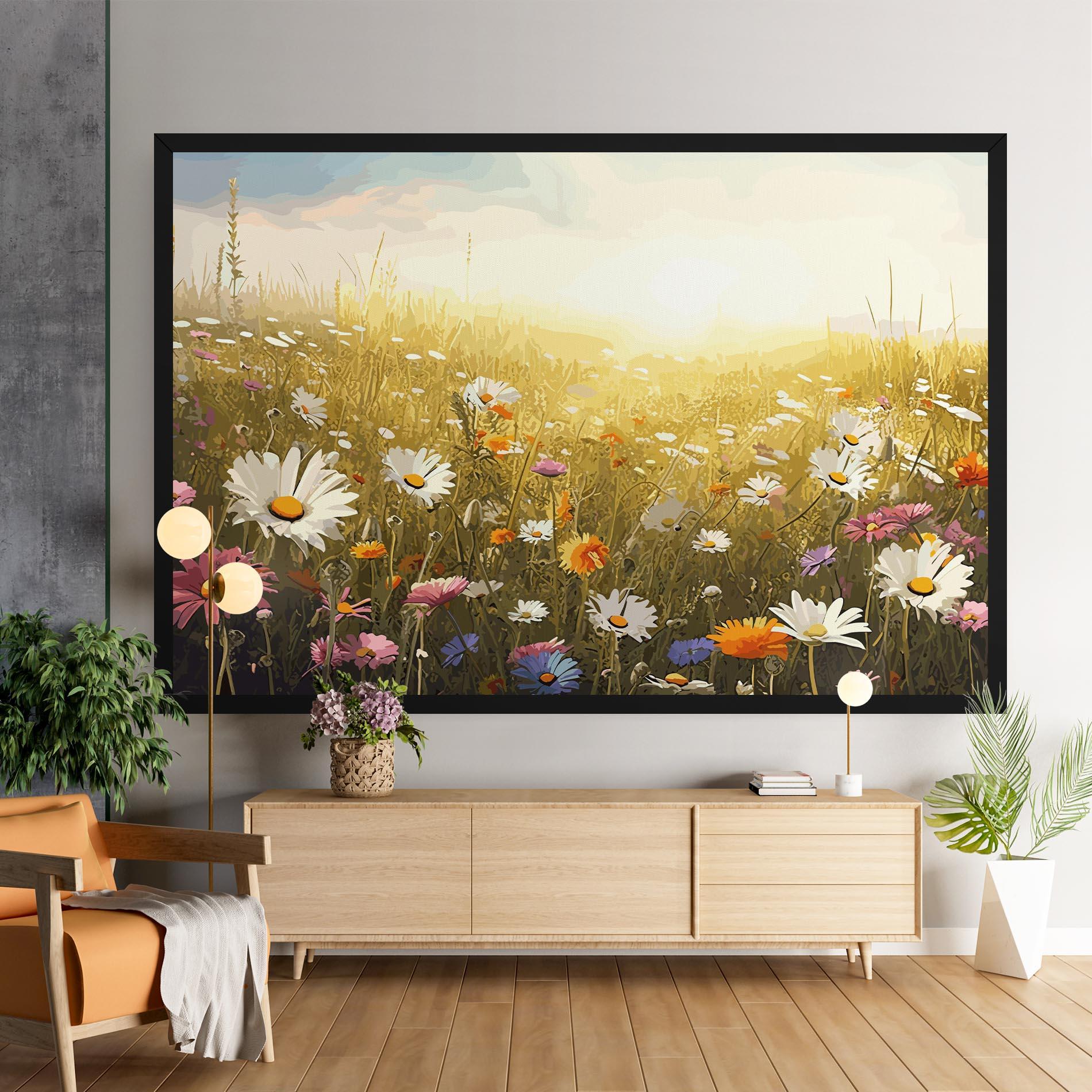 Vászonkép Spring Field Art mockup 9