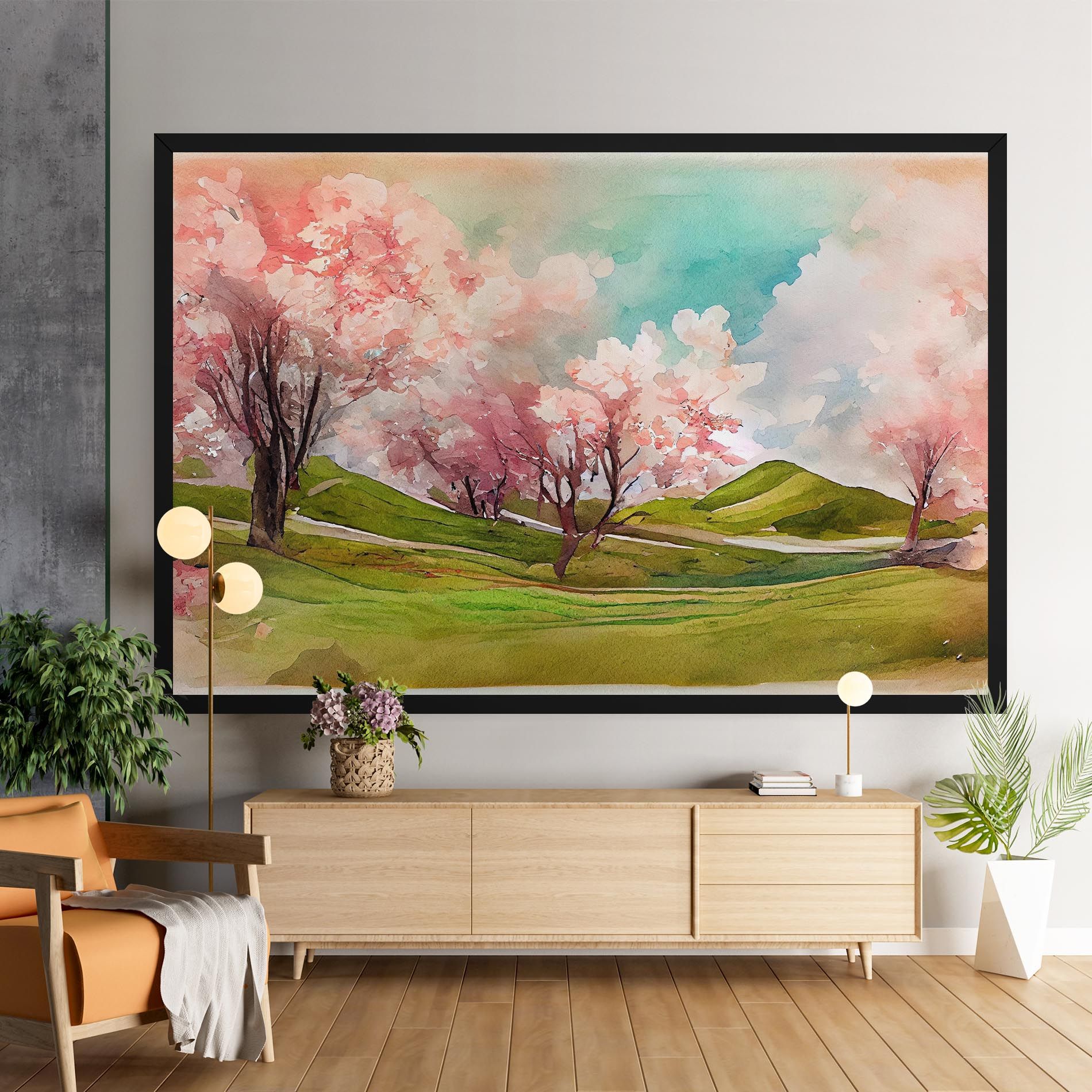 Spring Trees Painting mockup 9