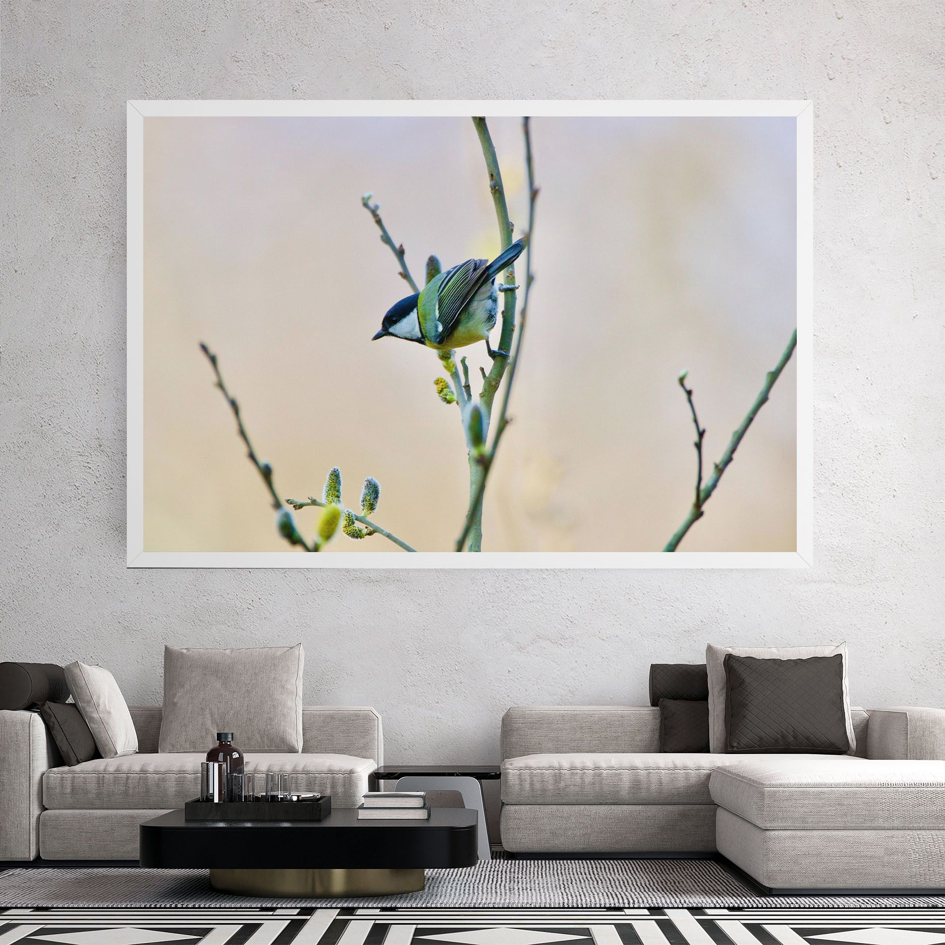 Beautiful Spring Bird mockup 2