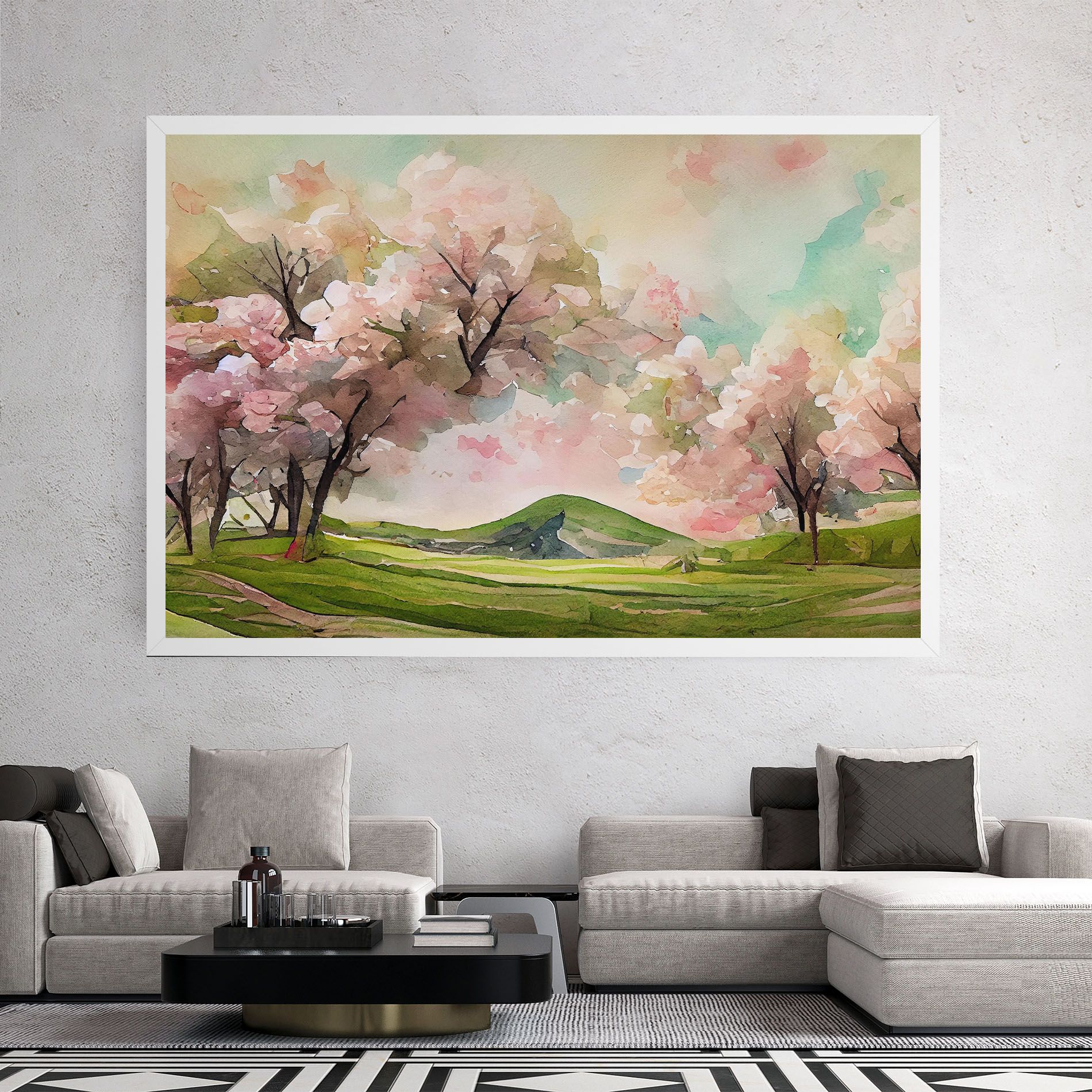 Spring Pink Trees mockup 2