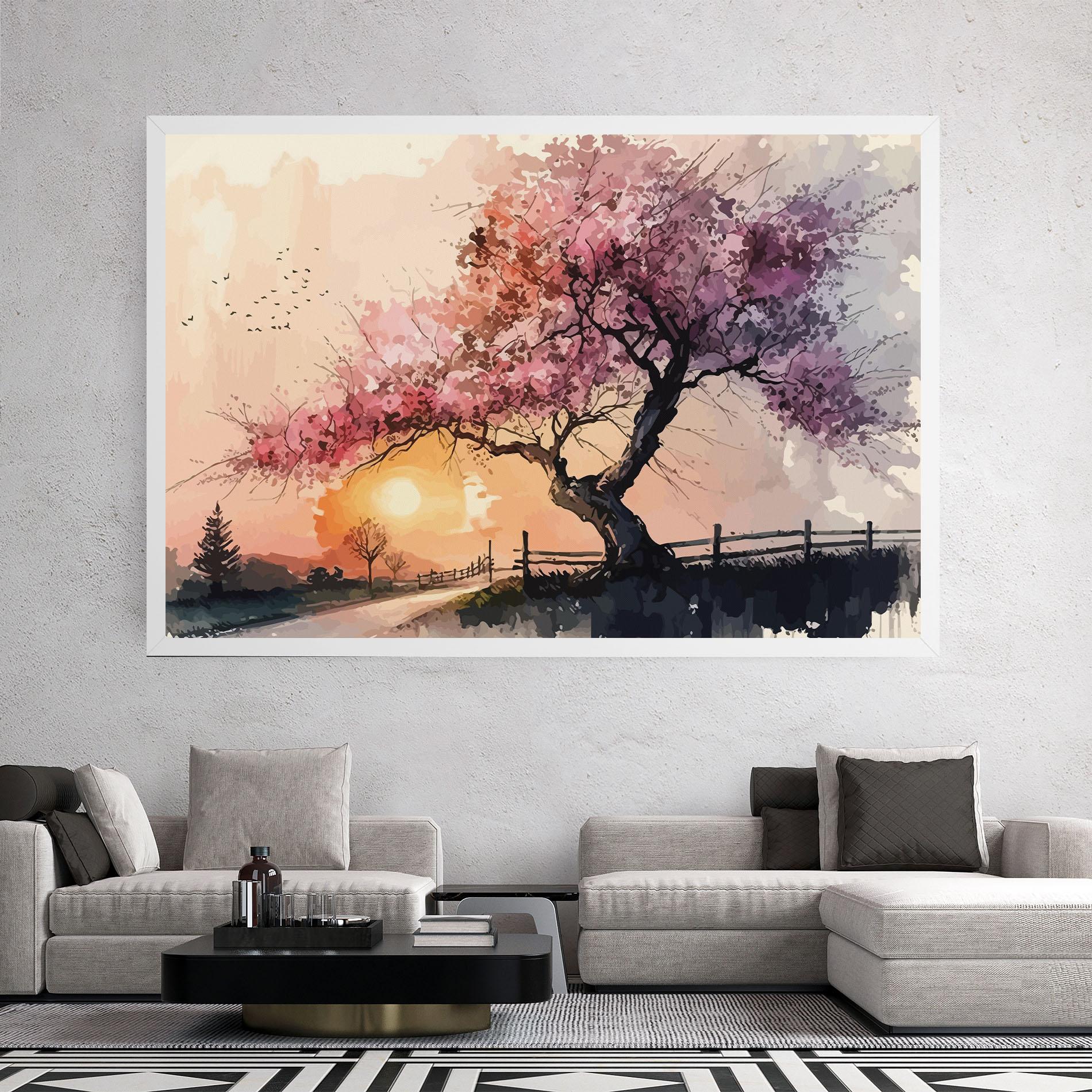 Vászonkép Sunset Spring mockup 2