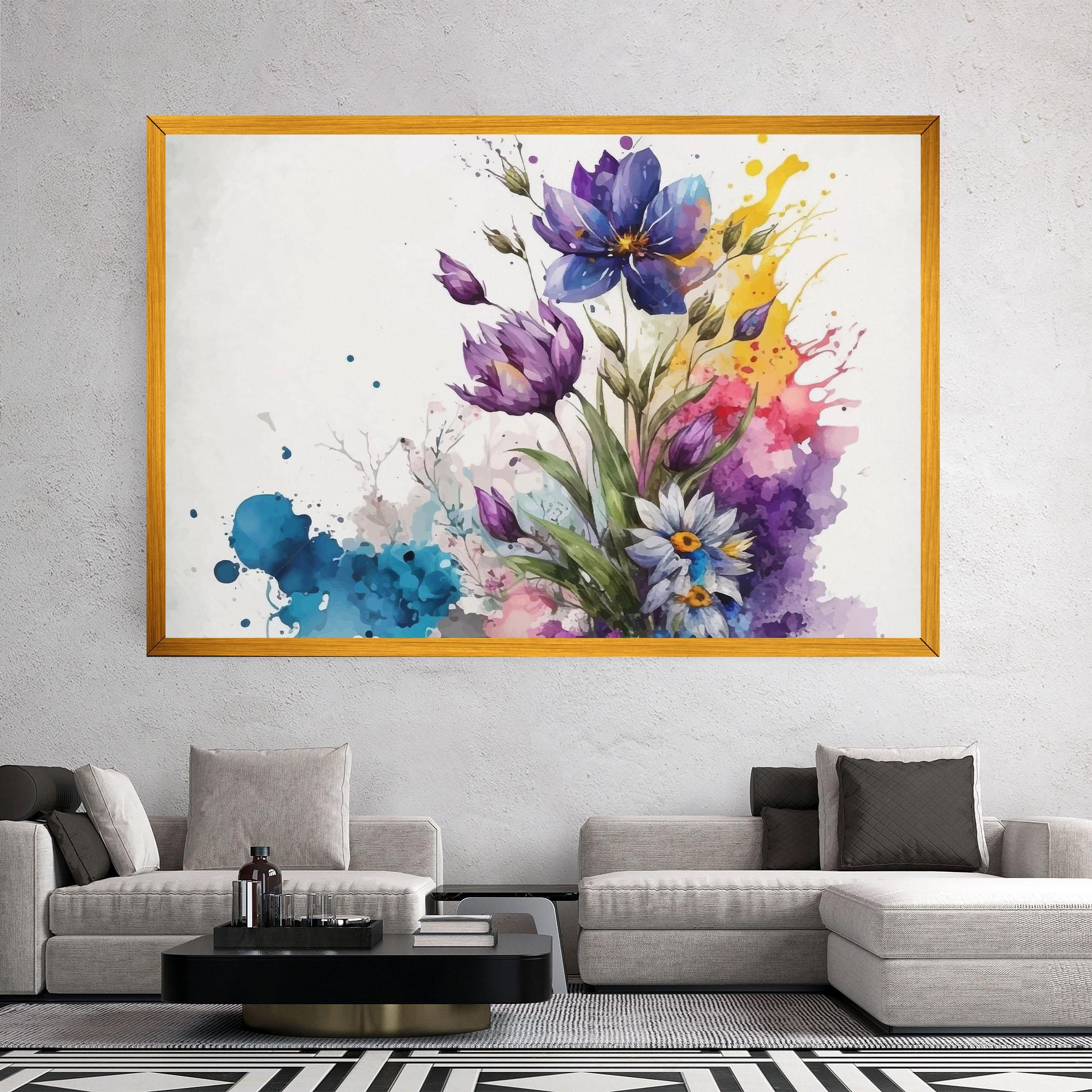 Vászonkép Art Flowers Spring mockup 2