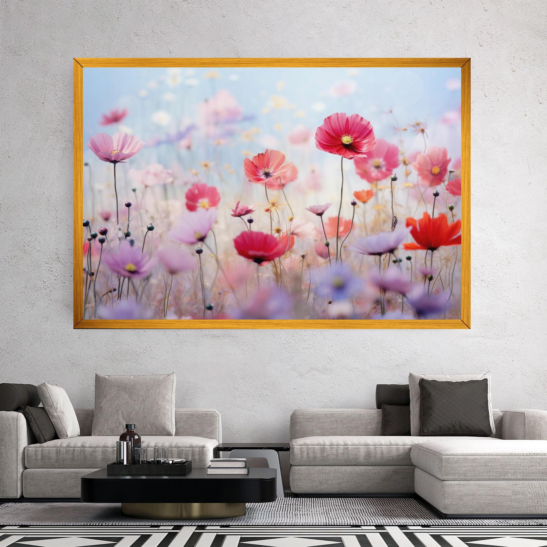 Vászonkép Dreamy Sprig Pink Flower mockup 2