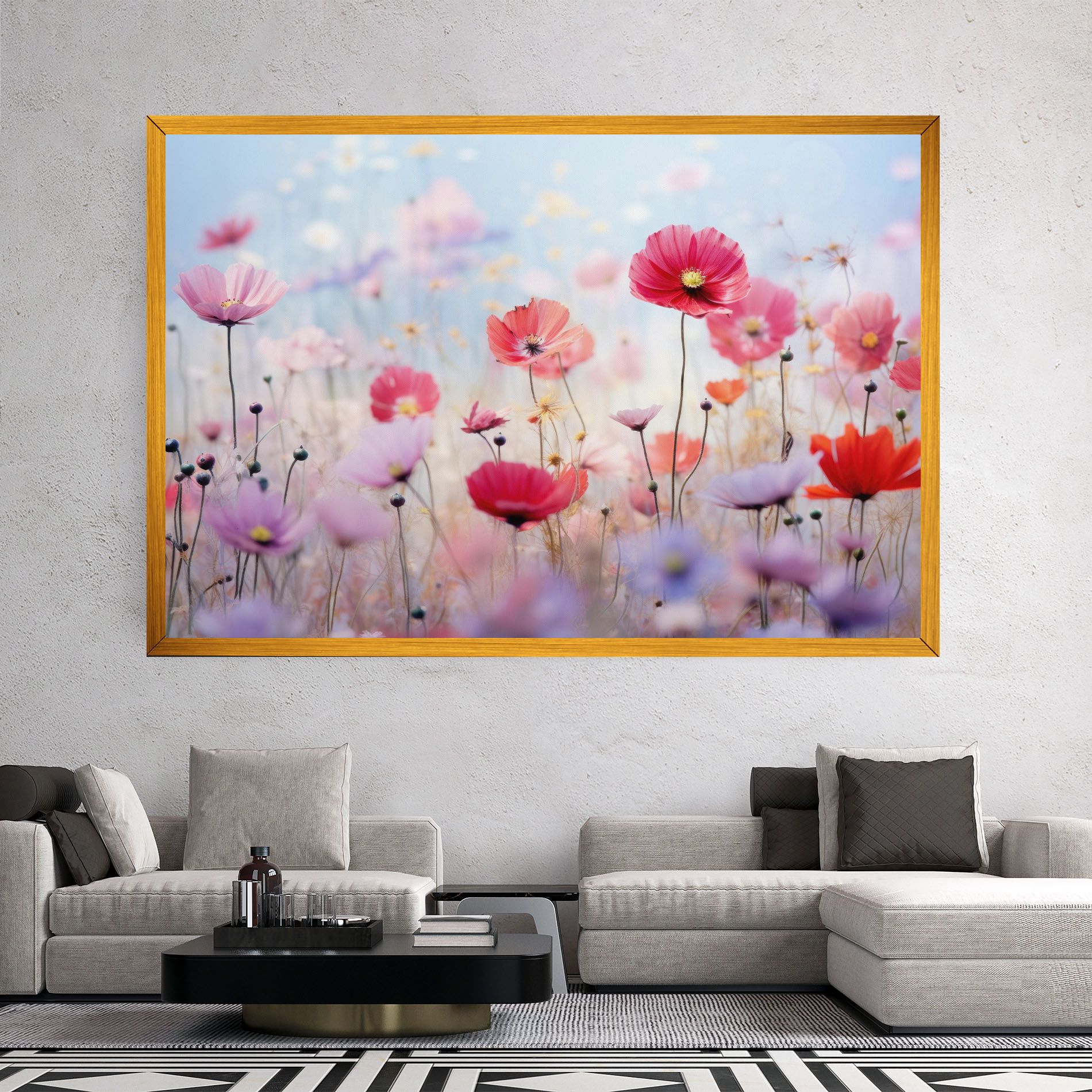 Dreamy Sprig Pink Flower mockup 2