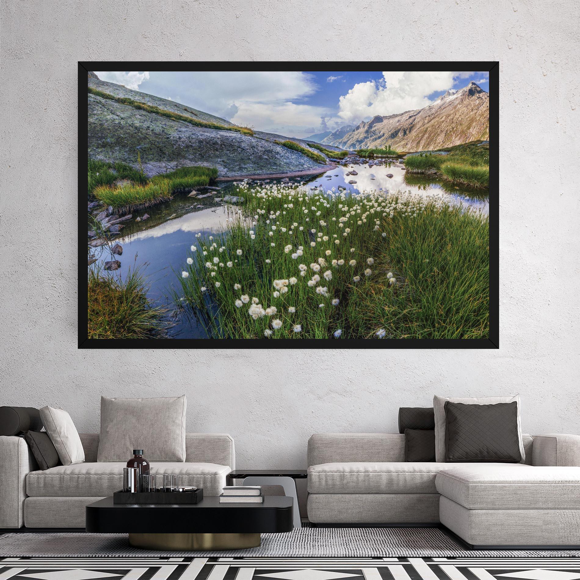 Vászonkép Lake Spring View mockup 2