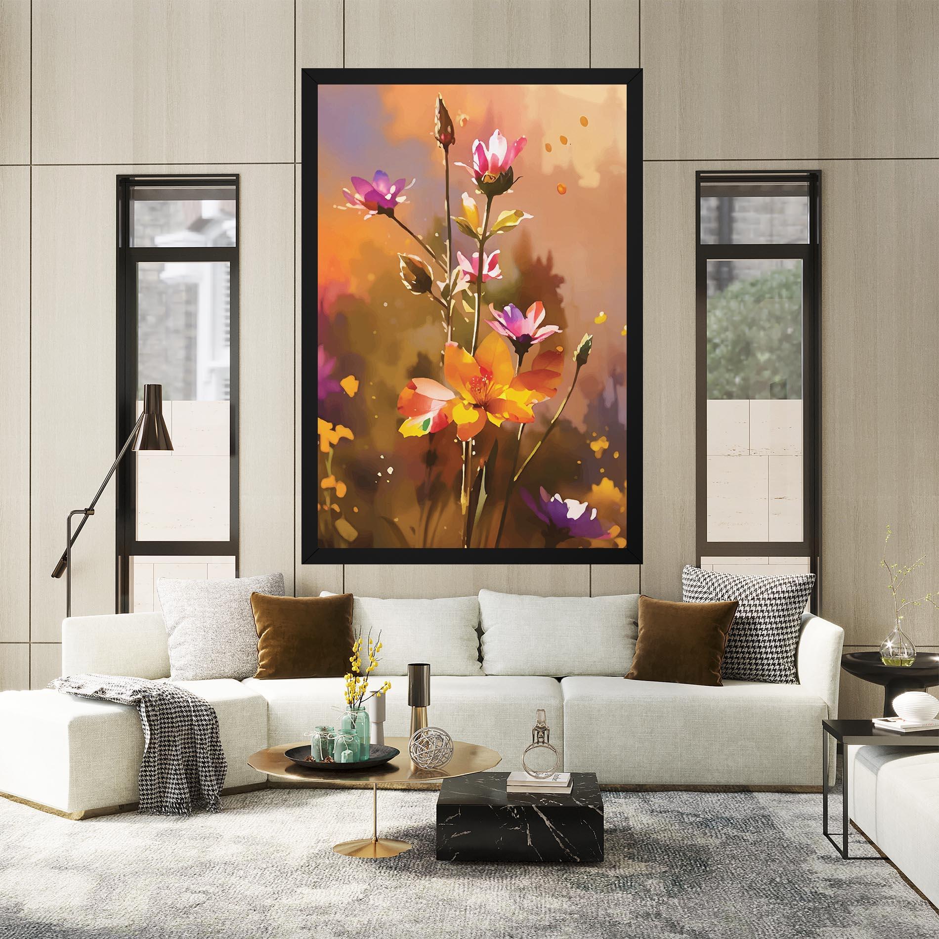 Vászonkép Orange Pink Spring mockup 2