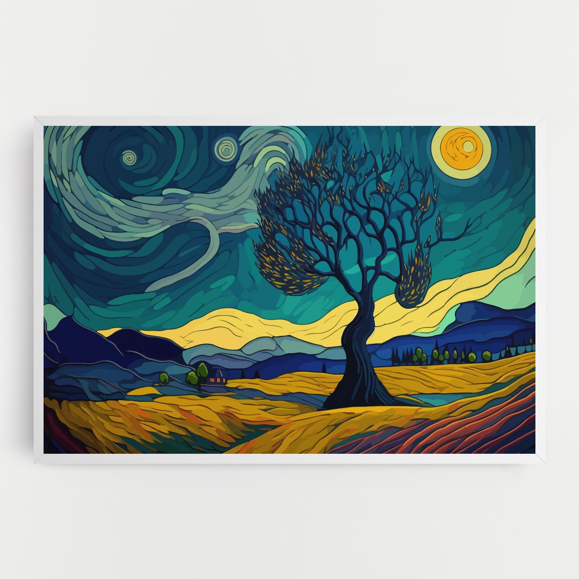 Vászonkép Abstract Rural Art mockup 0