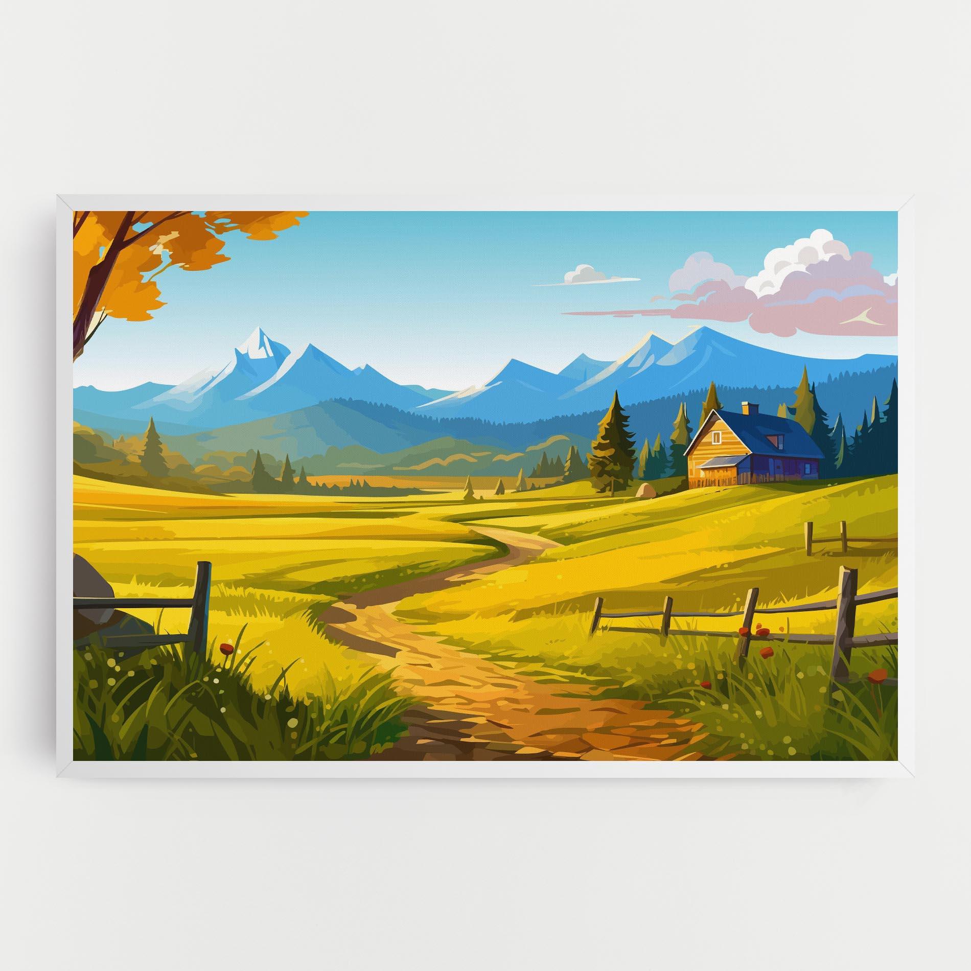 Vászonkép Daylight Rural View mockup 0