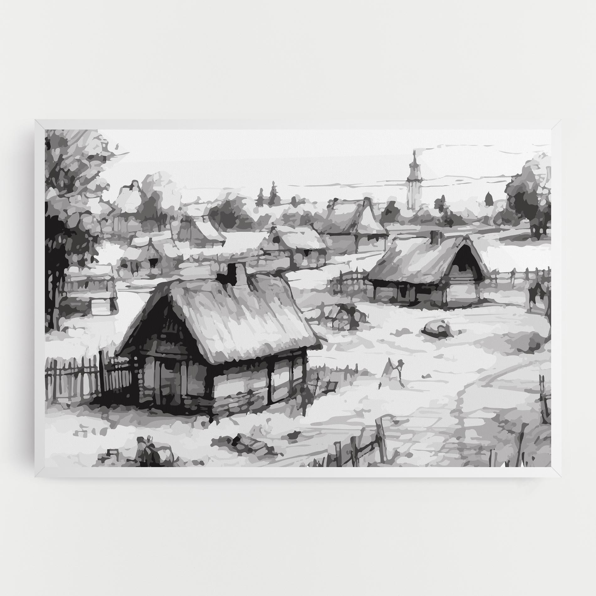 Vászonkép Farm Grey Ink mockup 0