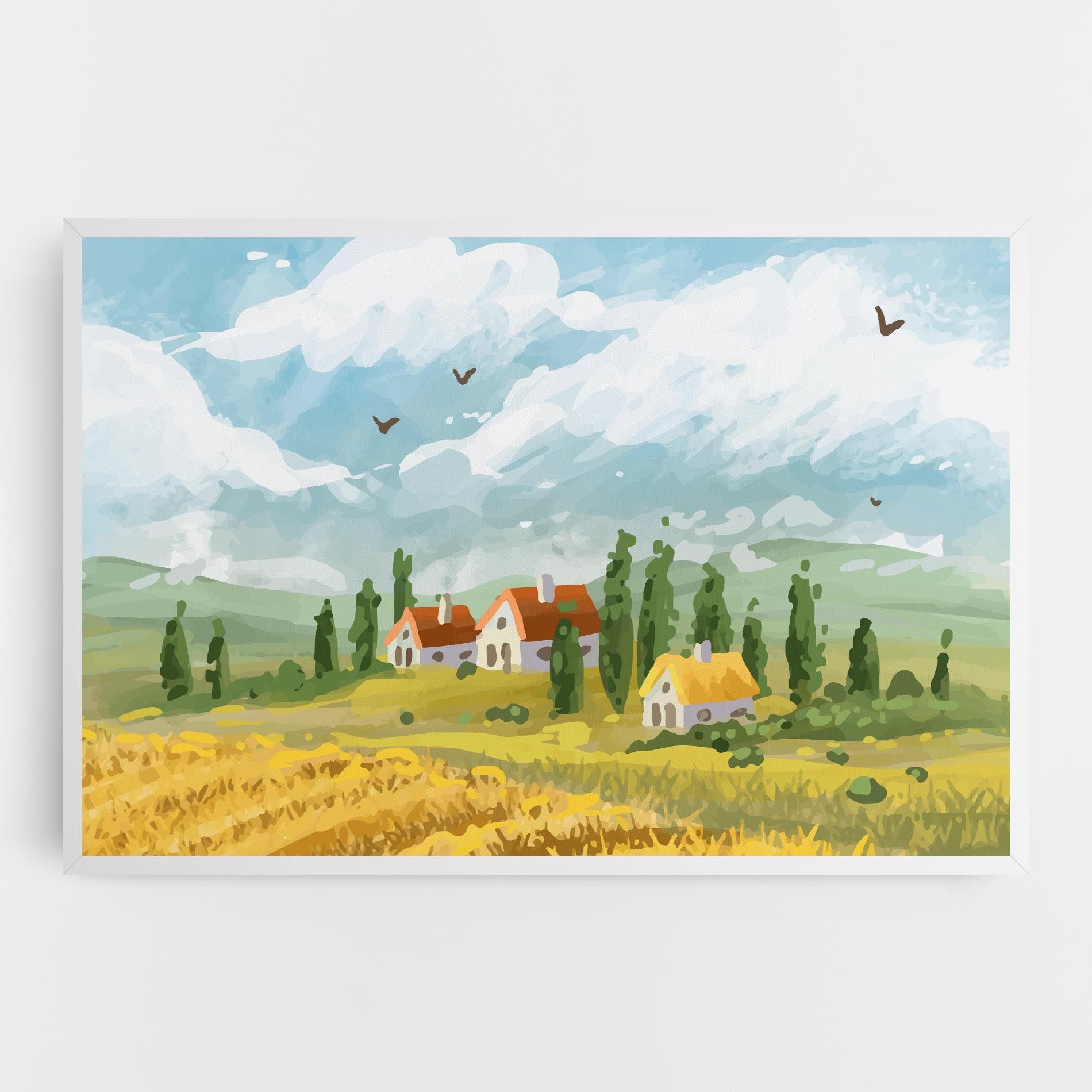 Orange Yellow House mockup 0