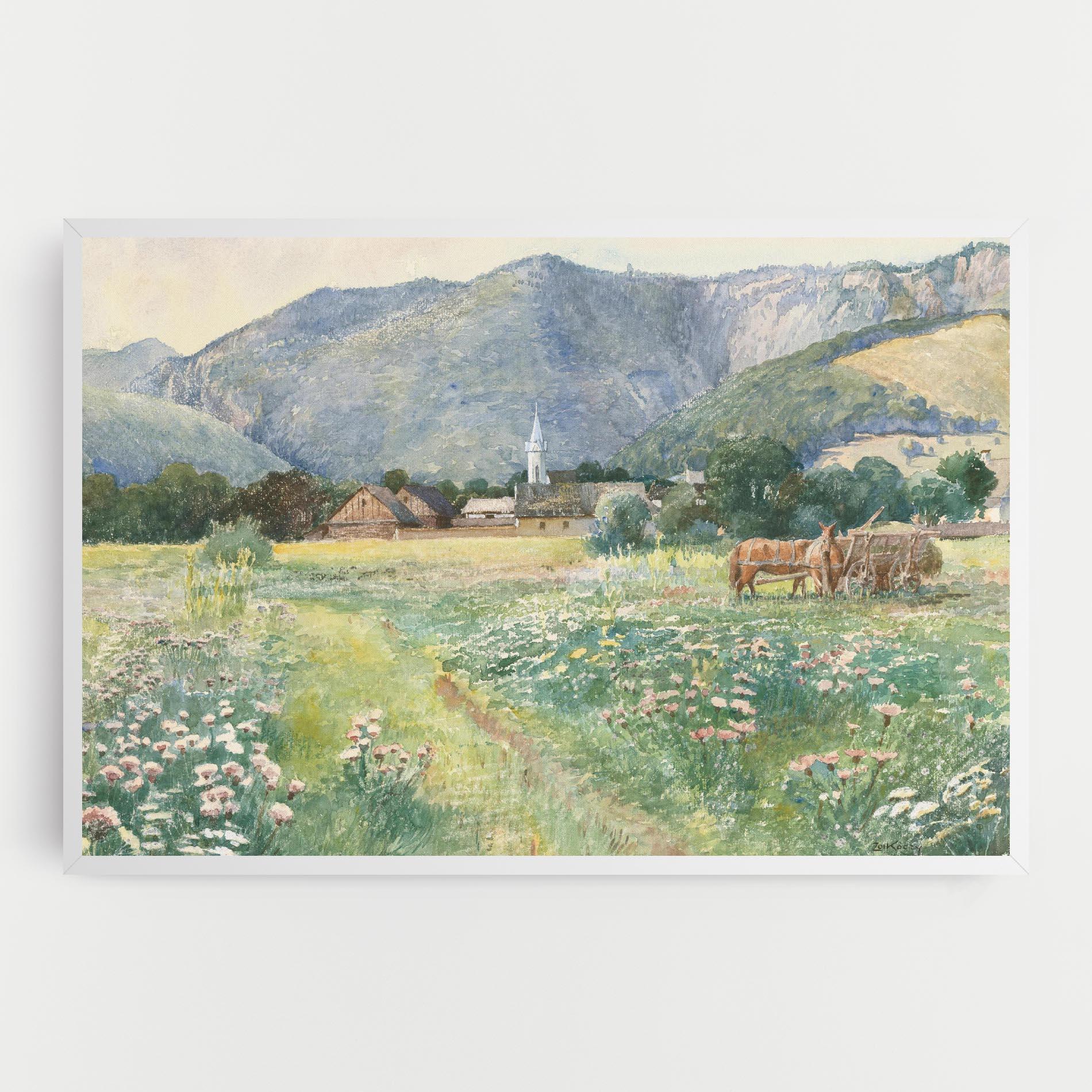 Vászonkép Rural Painting Art mockup 0
