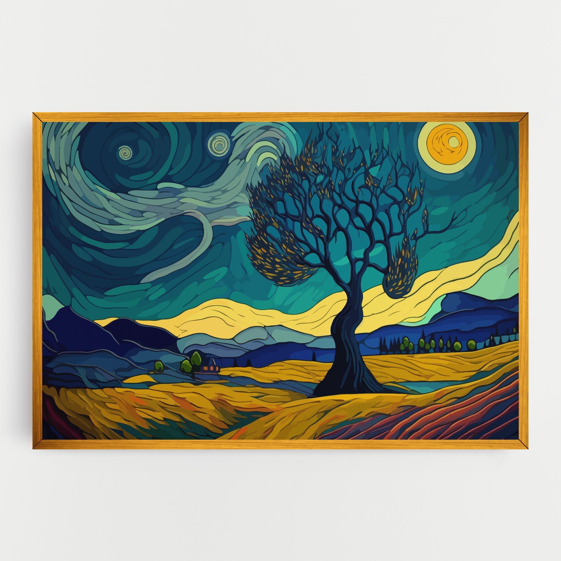 Vászonkép Abstract Rural Art mockup 0