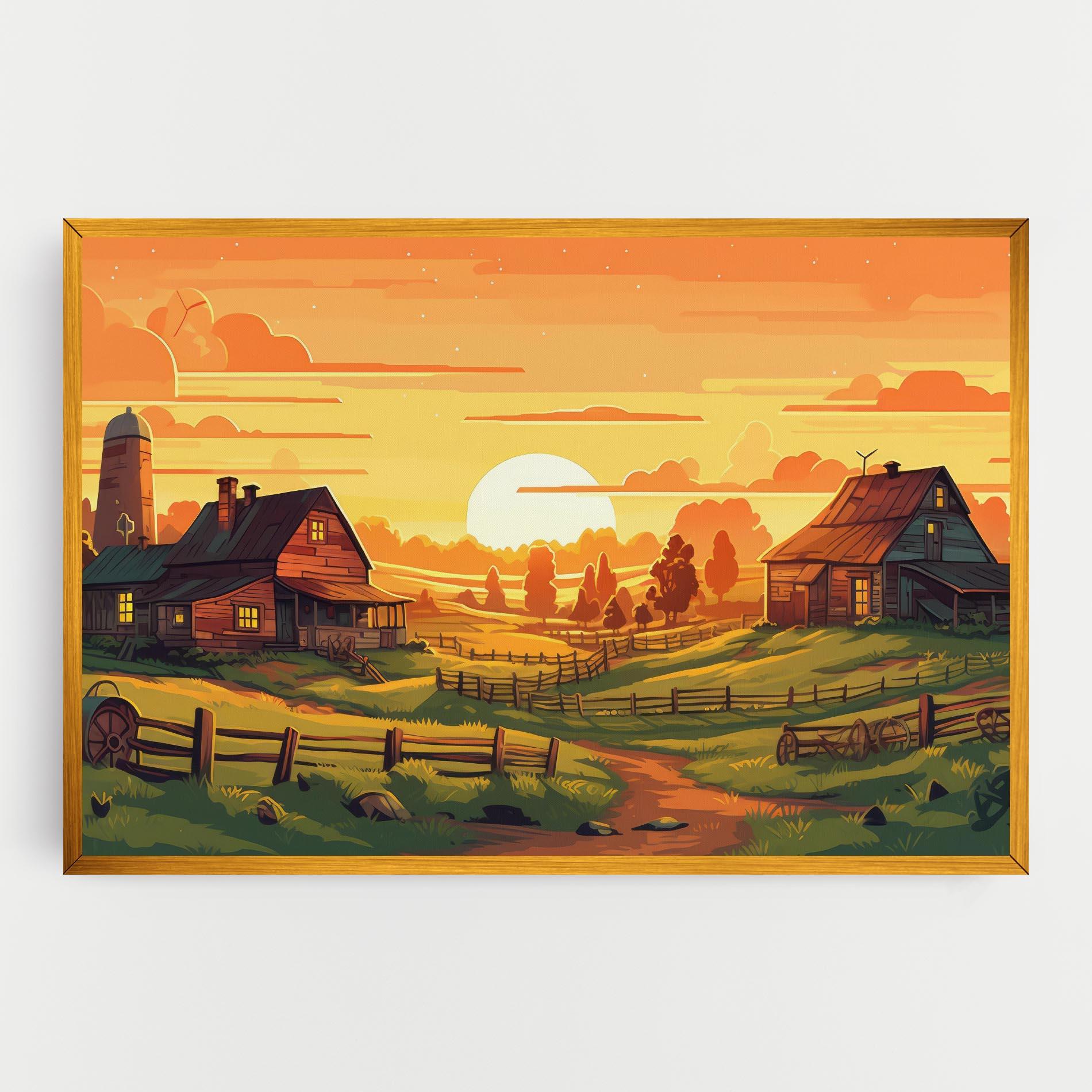 Vászonkép Farmhouse Sunlight mockup 0