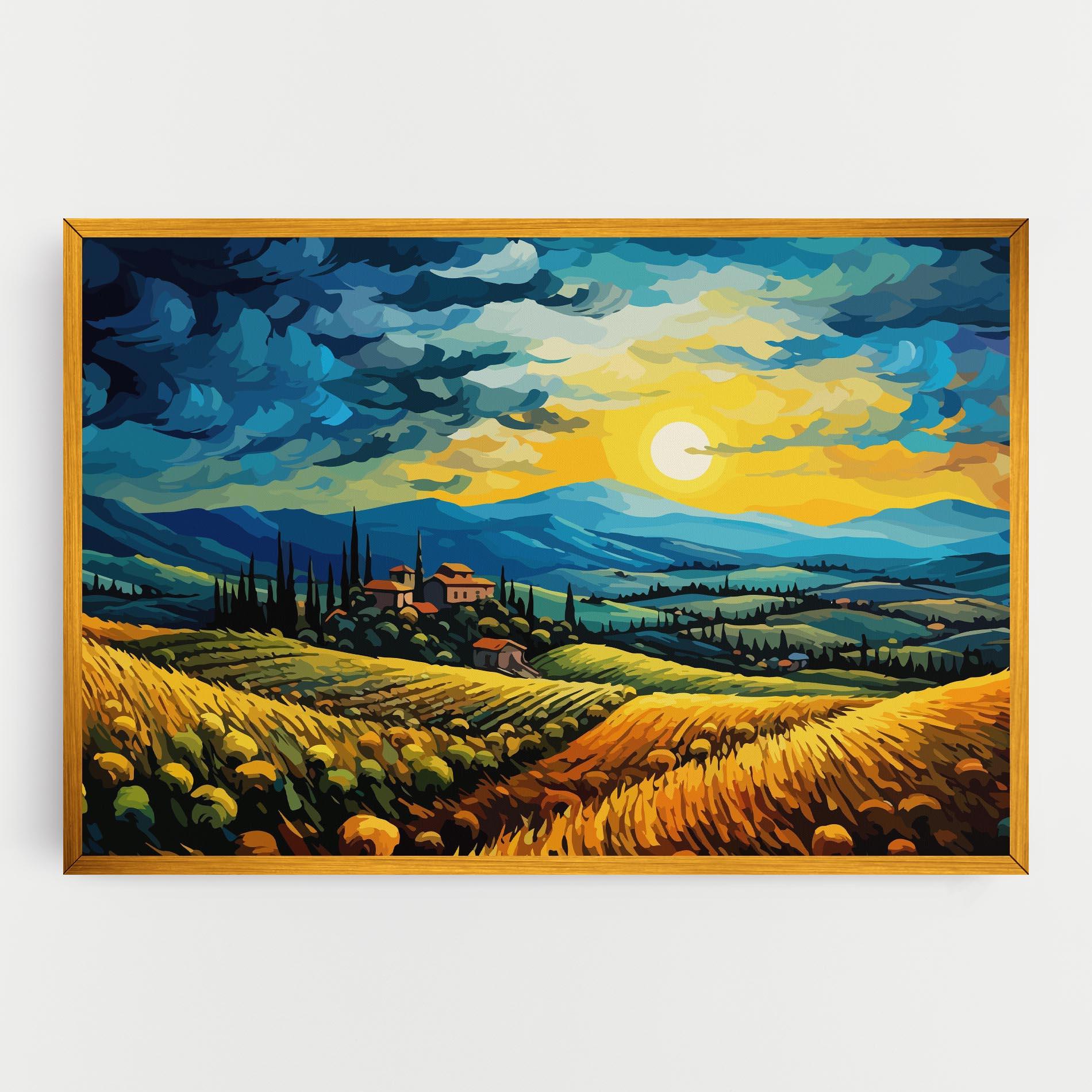 Vászonkép Rural Fantasy View mockup 0