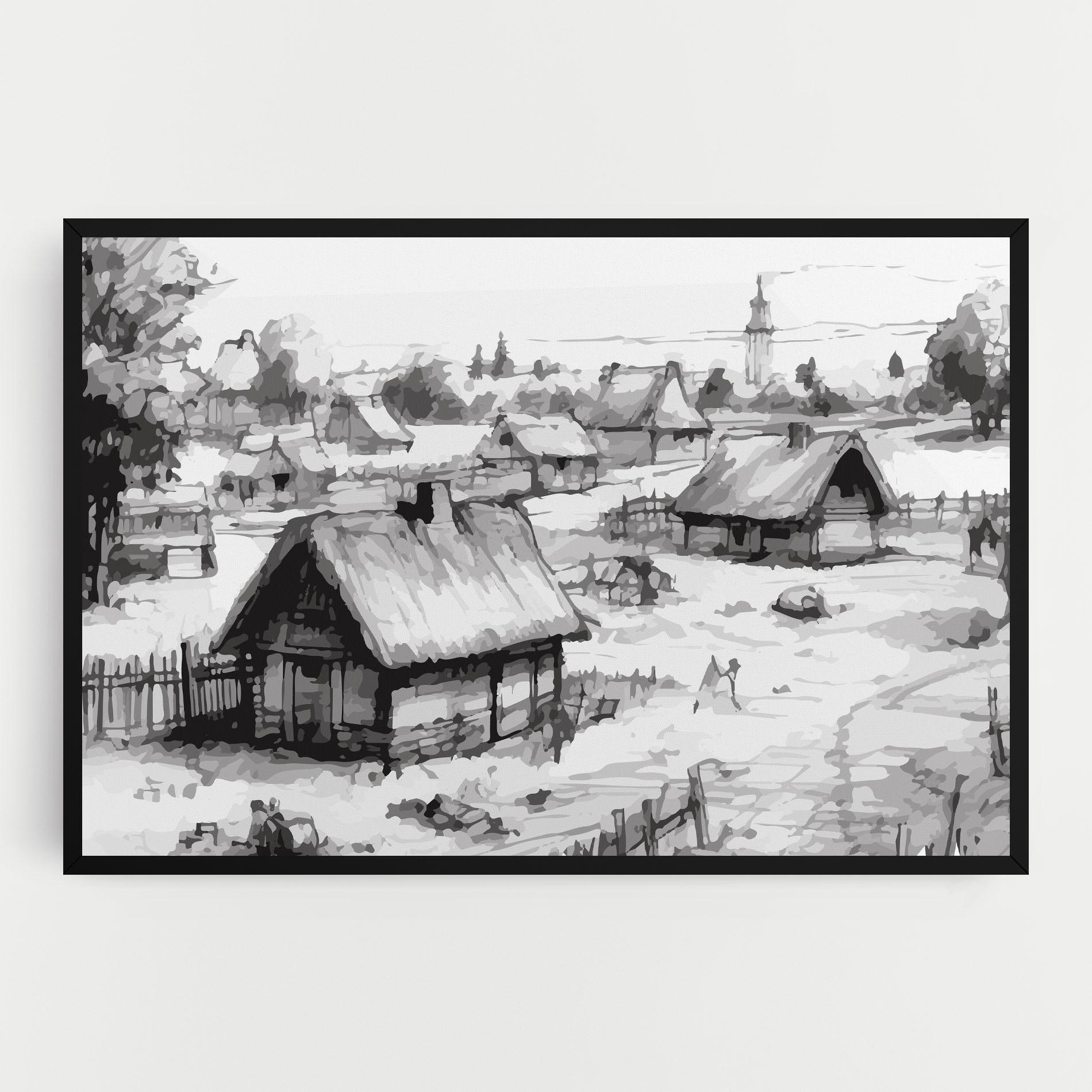 Vászonkép Farm Grey Ink mockup 0