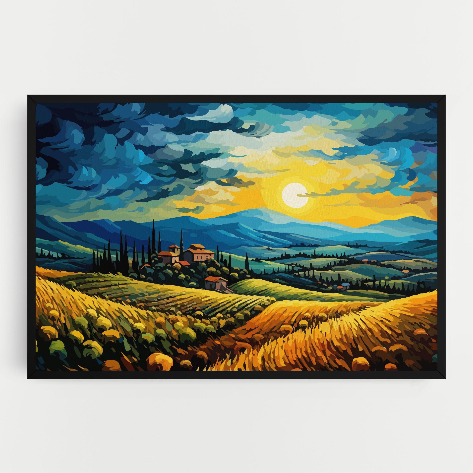 Vászonkép Rural Fantasy View mockup 0