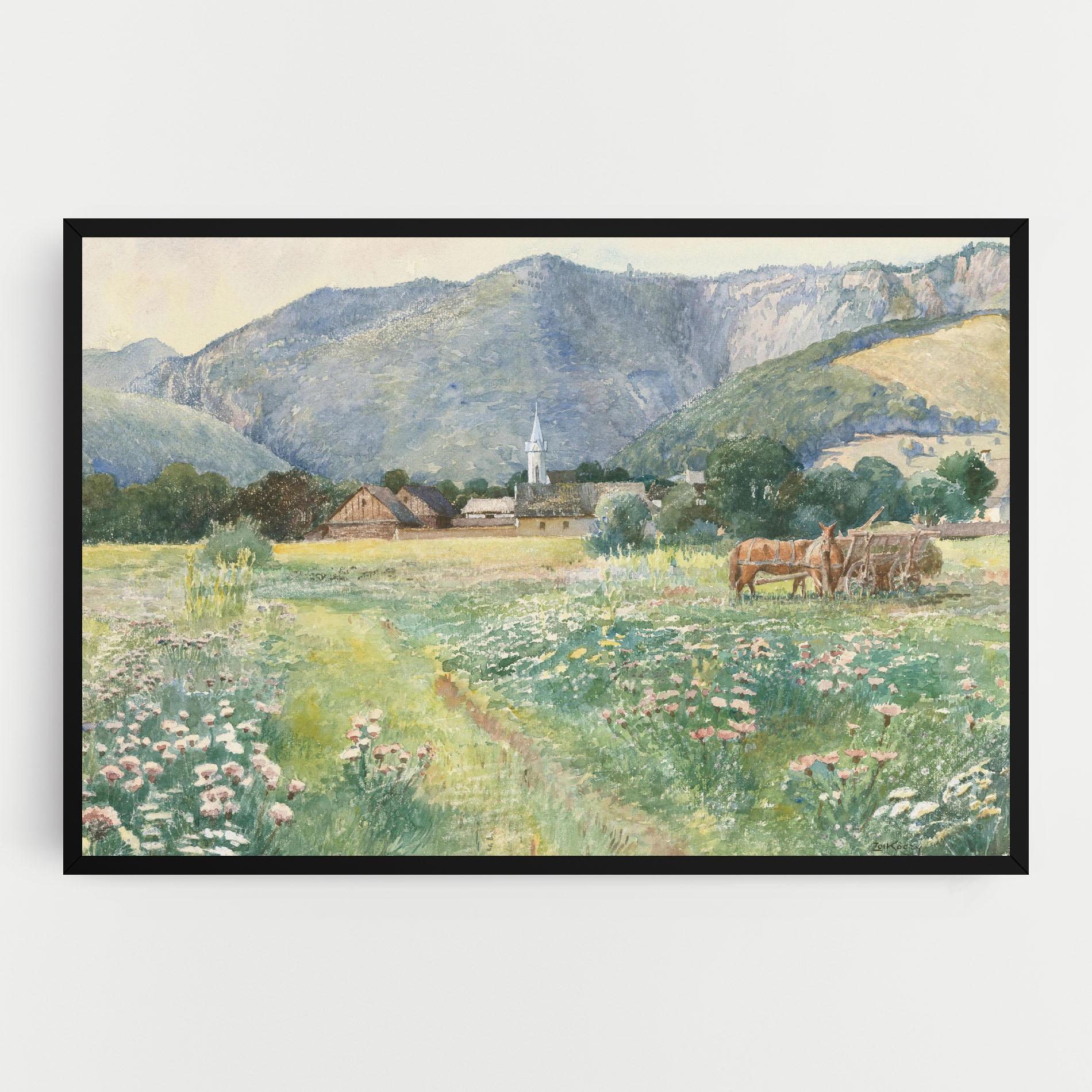 Vászonkép Rural Painting Art mockup 0