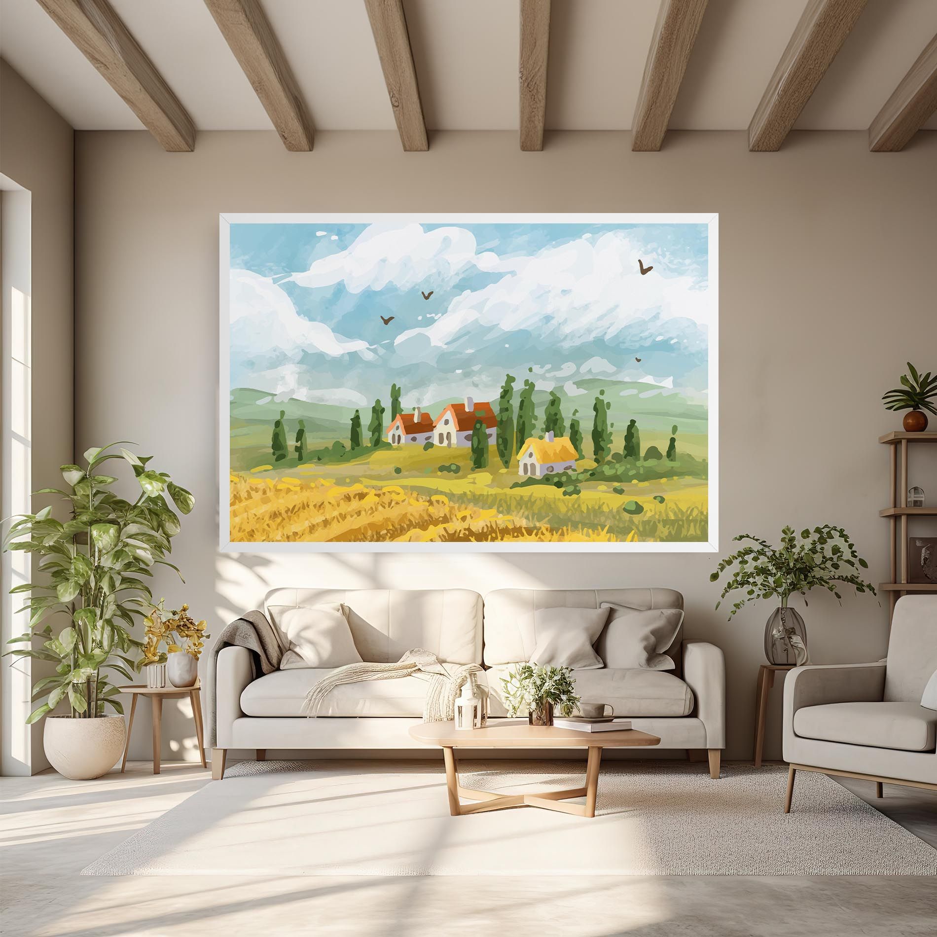 Orange Yellow House mockup 6