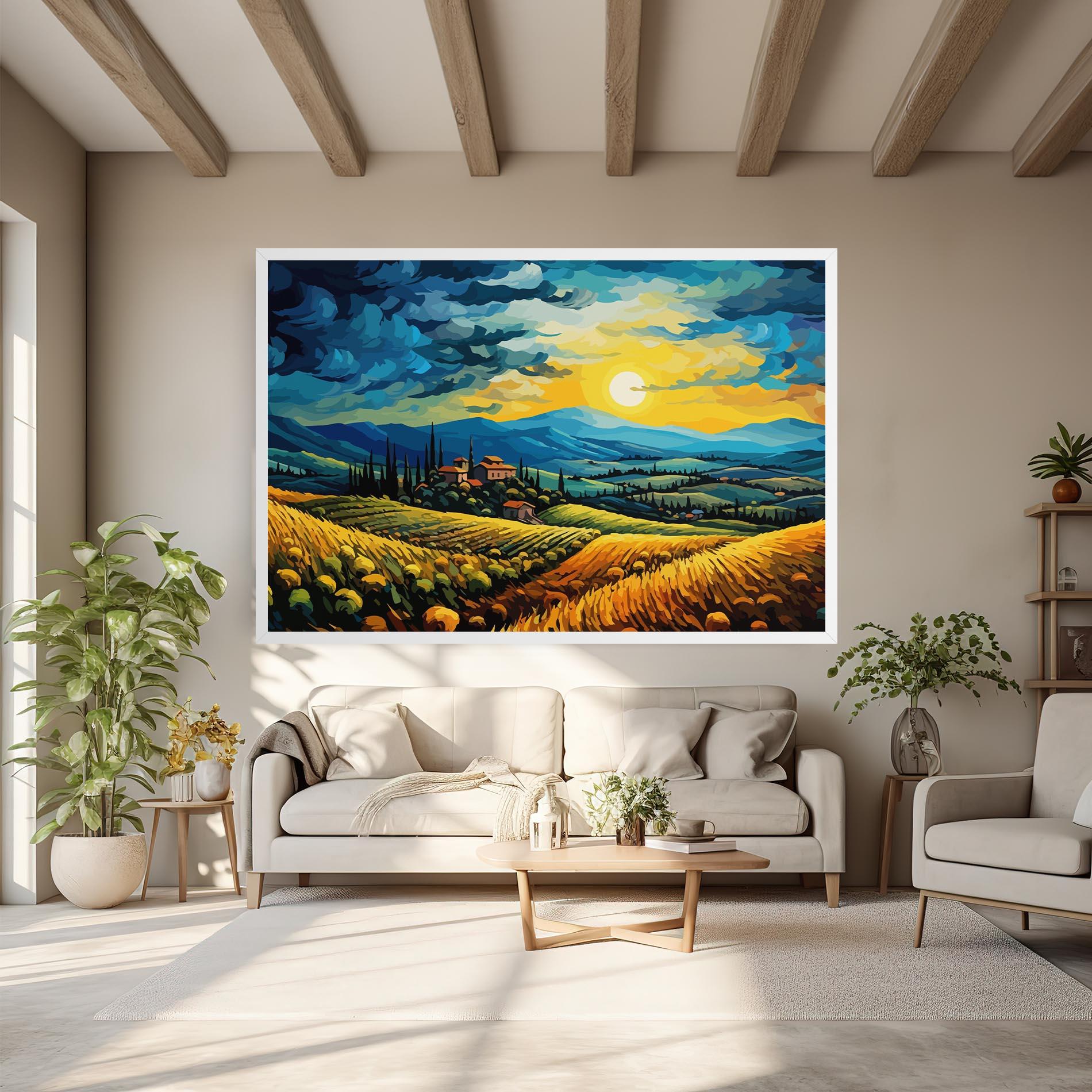 Vászonkép Rural Fantasy View mockup 6