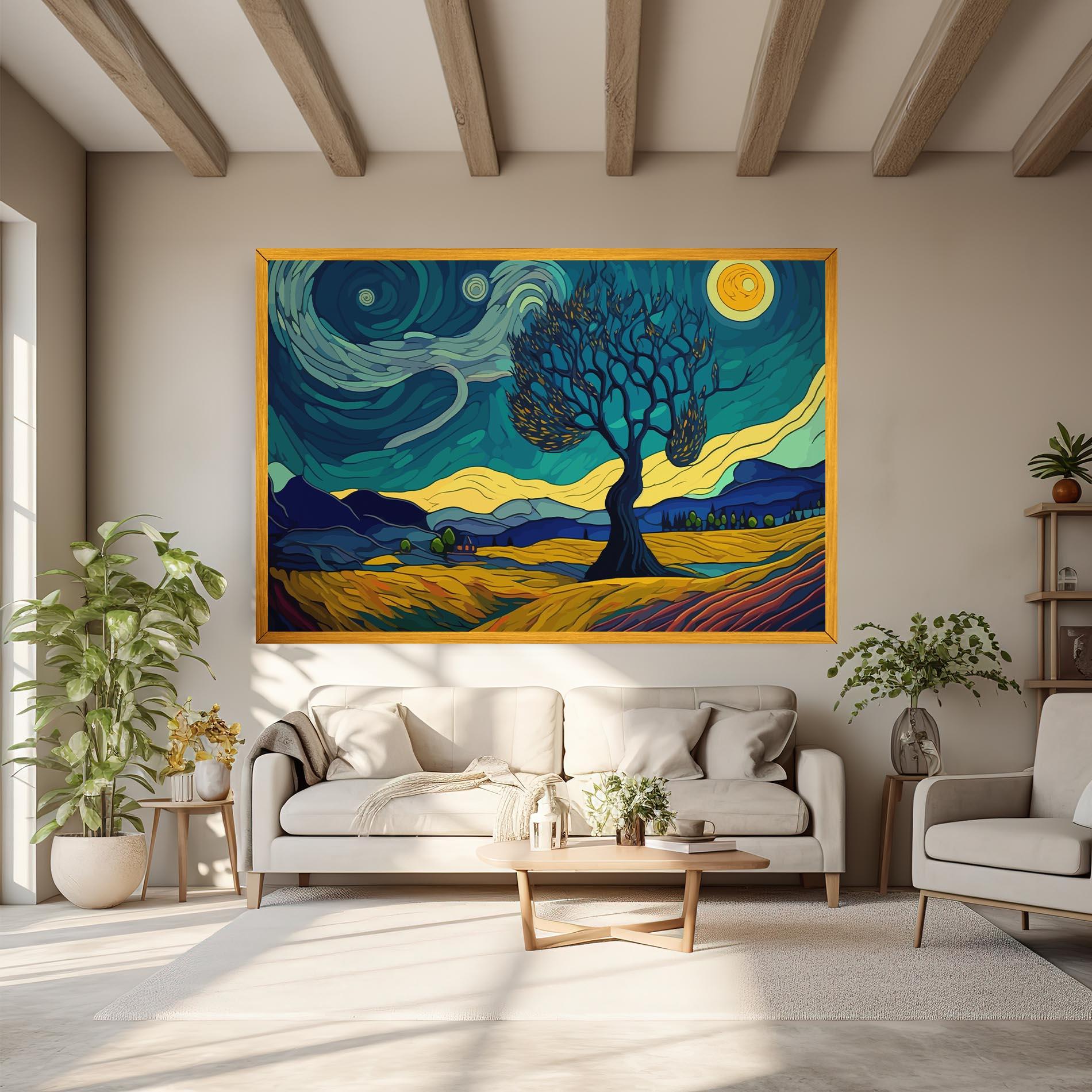 Vászonkép Abstract Rural Art mockup 6