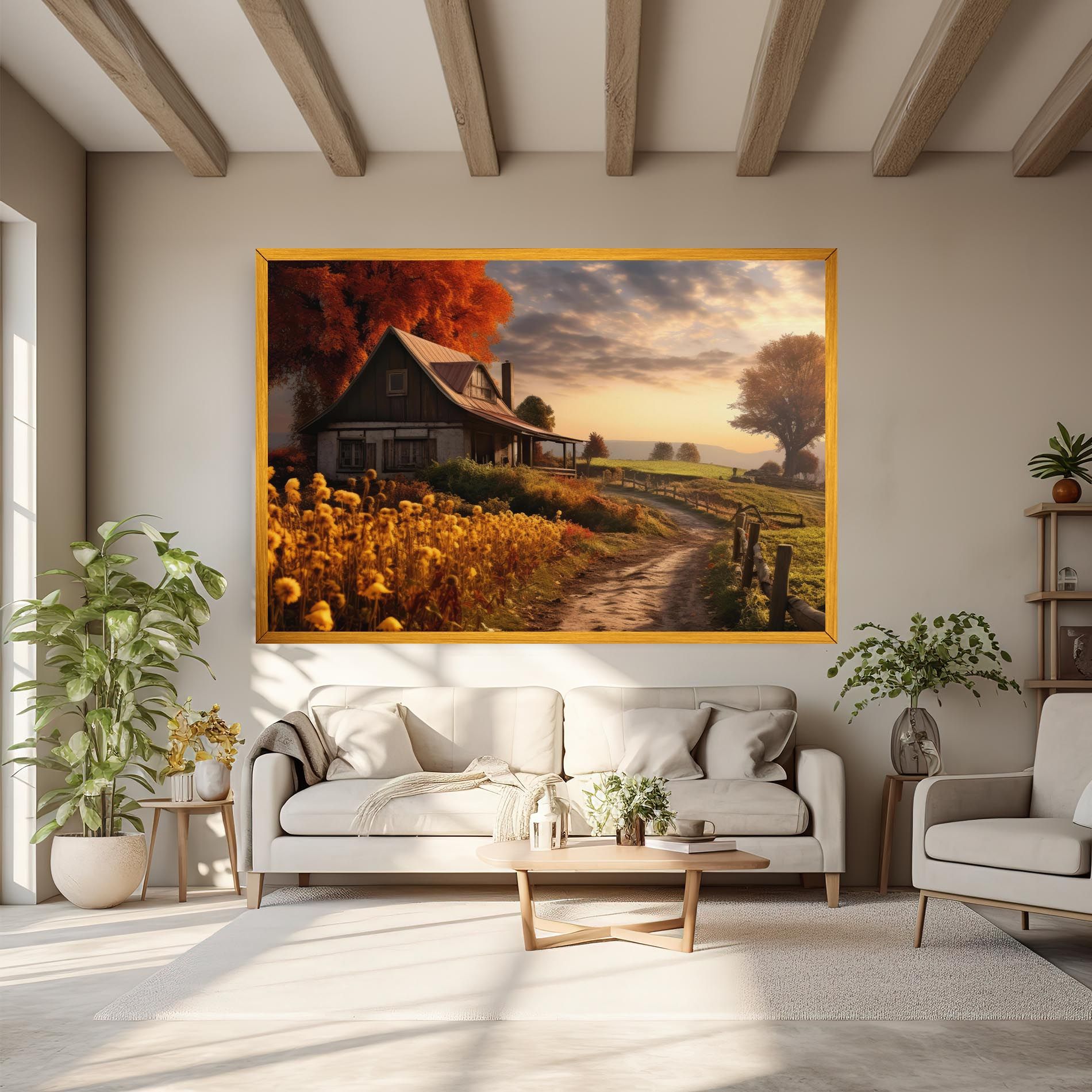 Autumn Farm House mockup 6