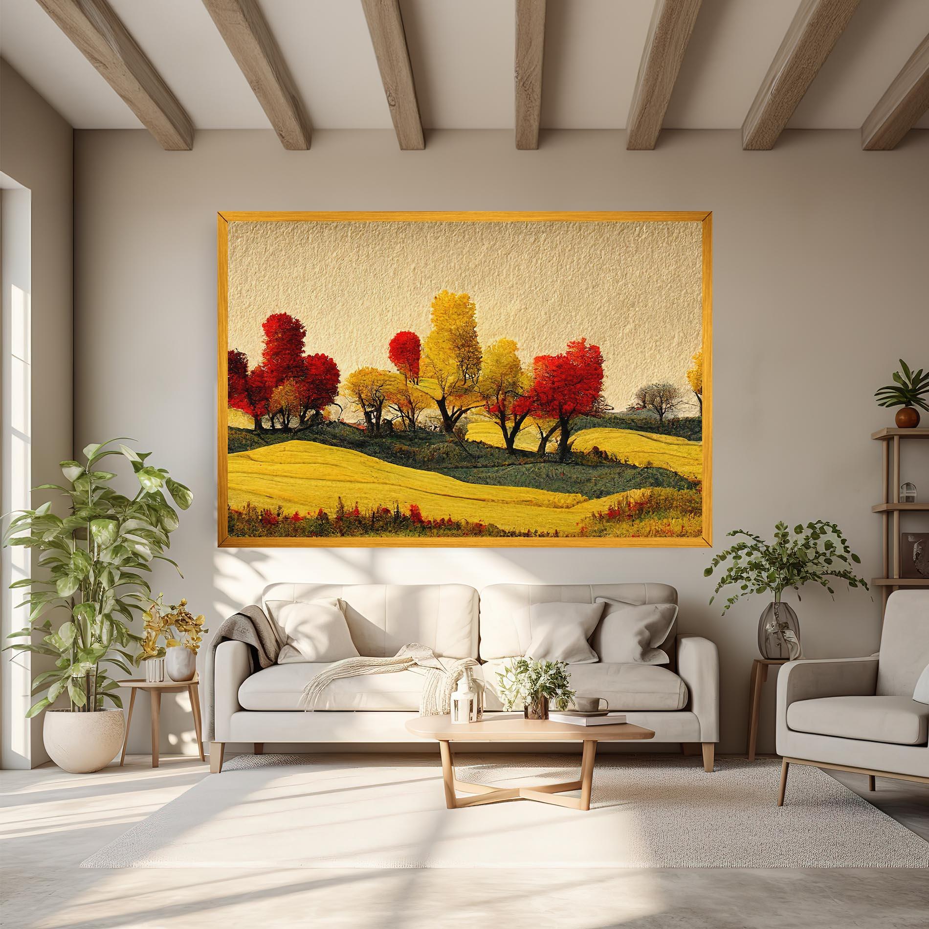 Vászonkép Autumn Paper Style mockup 6