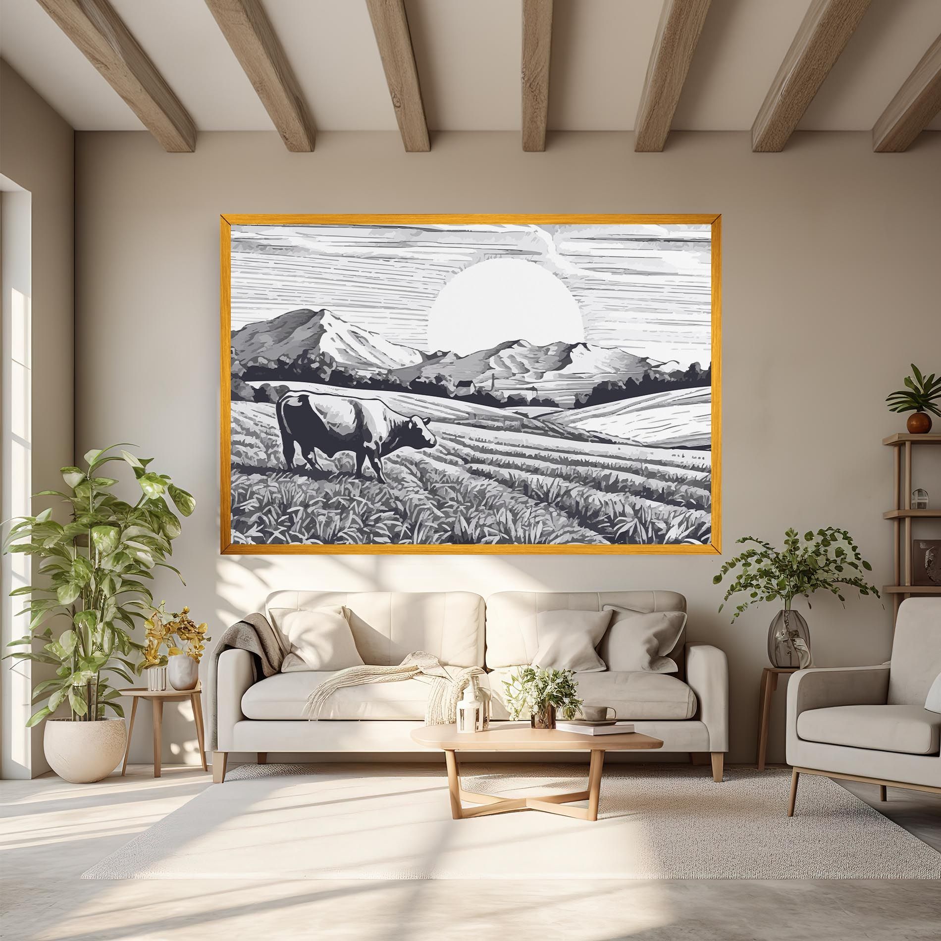 Cow Grey Ink mockup 6